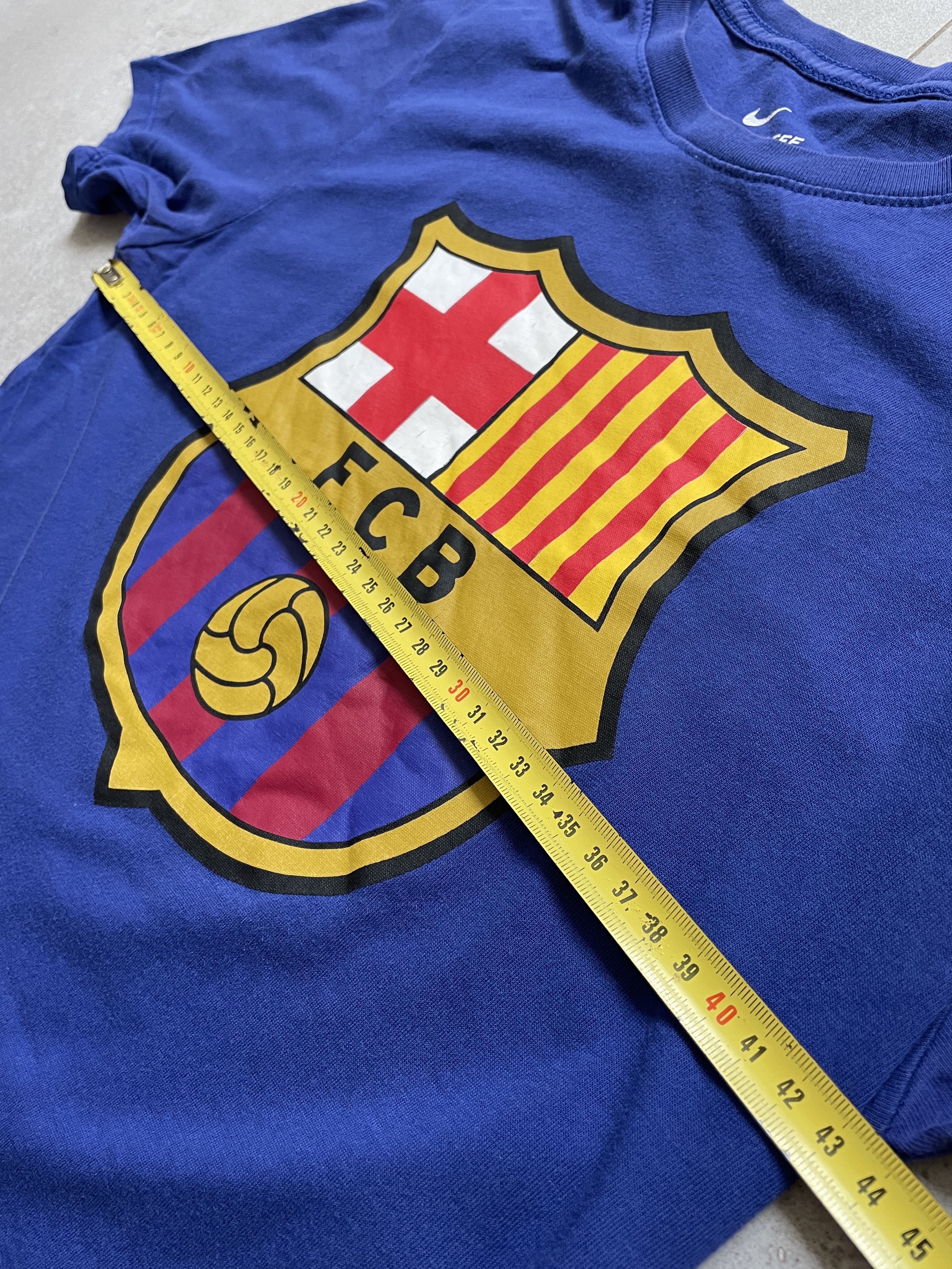 Nike Y2K NIKE BLUE FC BARCELONA SOCCER BLOKE BLOKECORE TEE Size US S / EU 44-46 / 1 - 5 Thumbnail