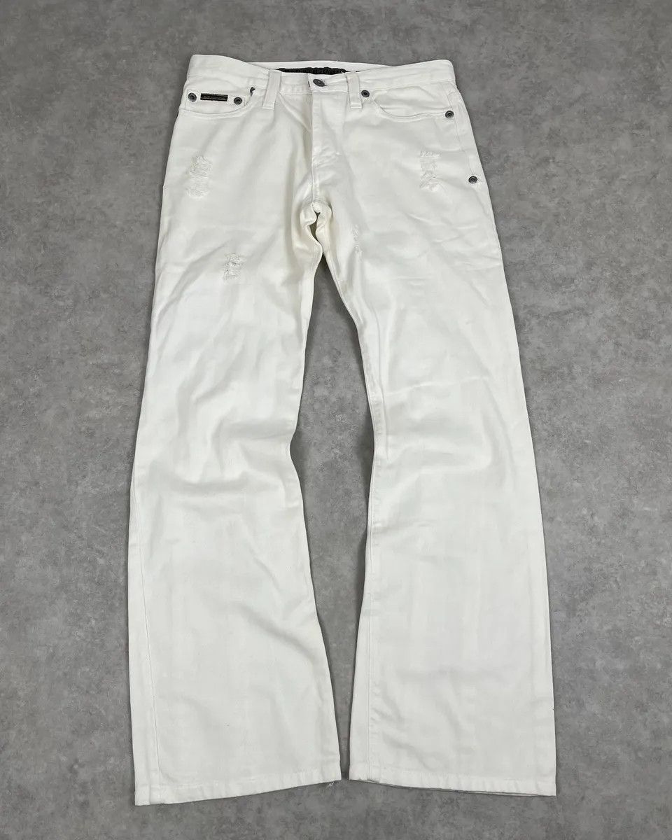 Dolce & Gabbana AW2003 Dolce & Gabbana White Distressed Pants Size US 32 / EU 48 - 4 Thumbnail