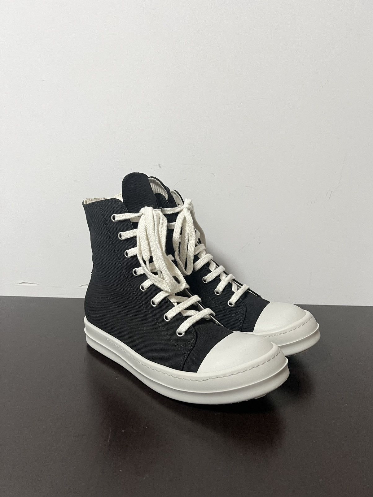 Rick Owens Drkshdw Rick owens ramones drkshdw high top sneakers sz37.5 Size US 7.5 / IT 37.5 - 5 Thumbnail