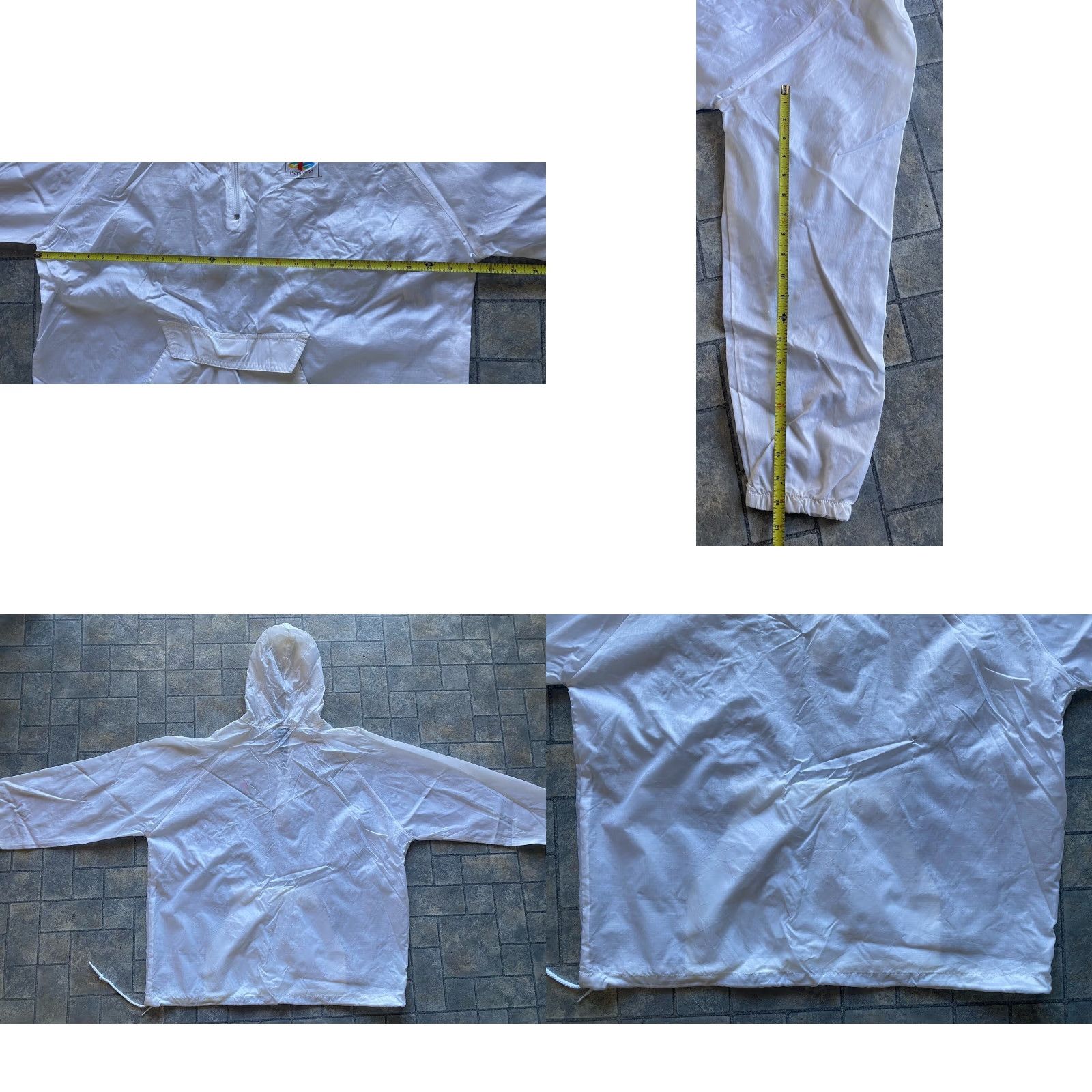 Logo 7 VINTAGE MV Sport Windbreaker Jacket Men’s XL White PlayStation Logo Front Pocket Size US XL / EU 56 / 4 - 9 Thumbnail