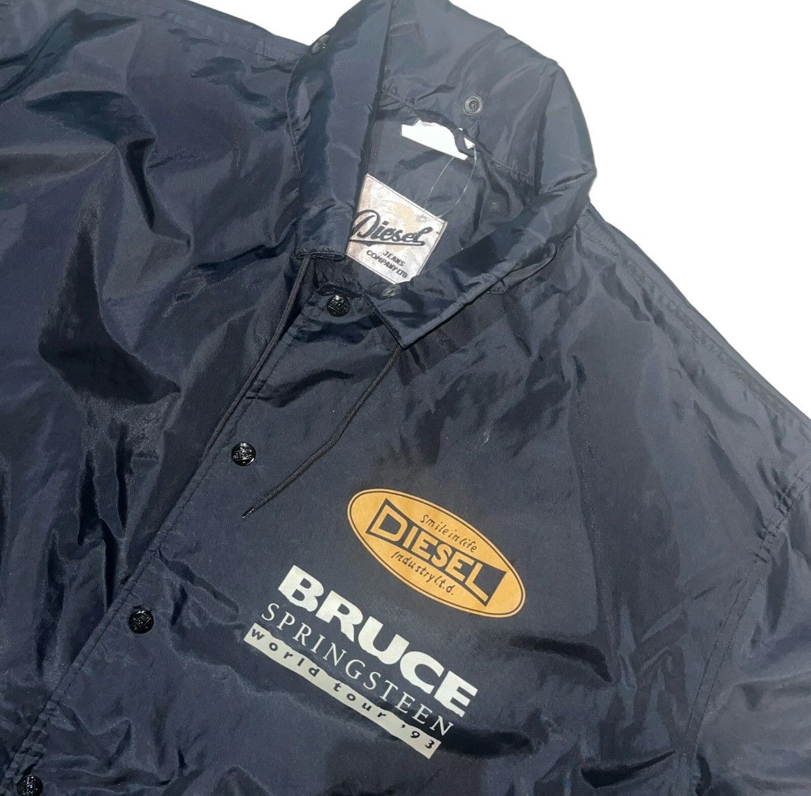 Diesel Vintage 1993 Diesel Bruce Springsteen Windbreaker Jacket r Size US XXL / EU 58 / 5 - 2 Thumbnail