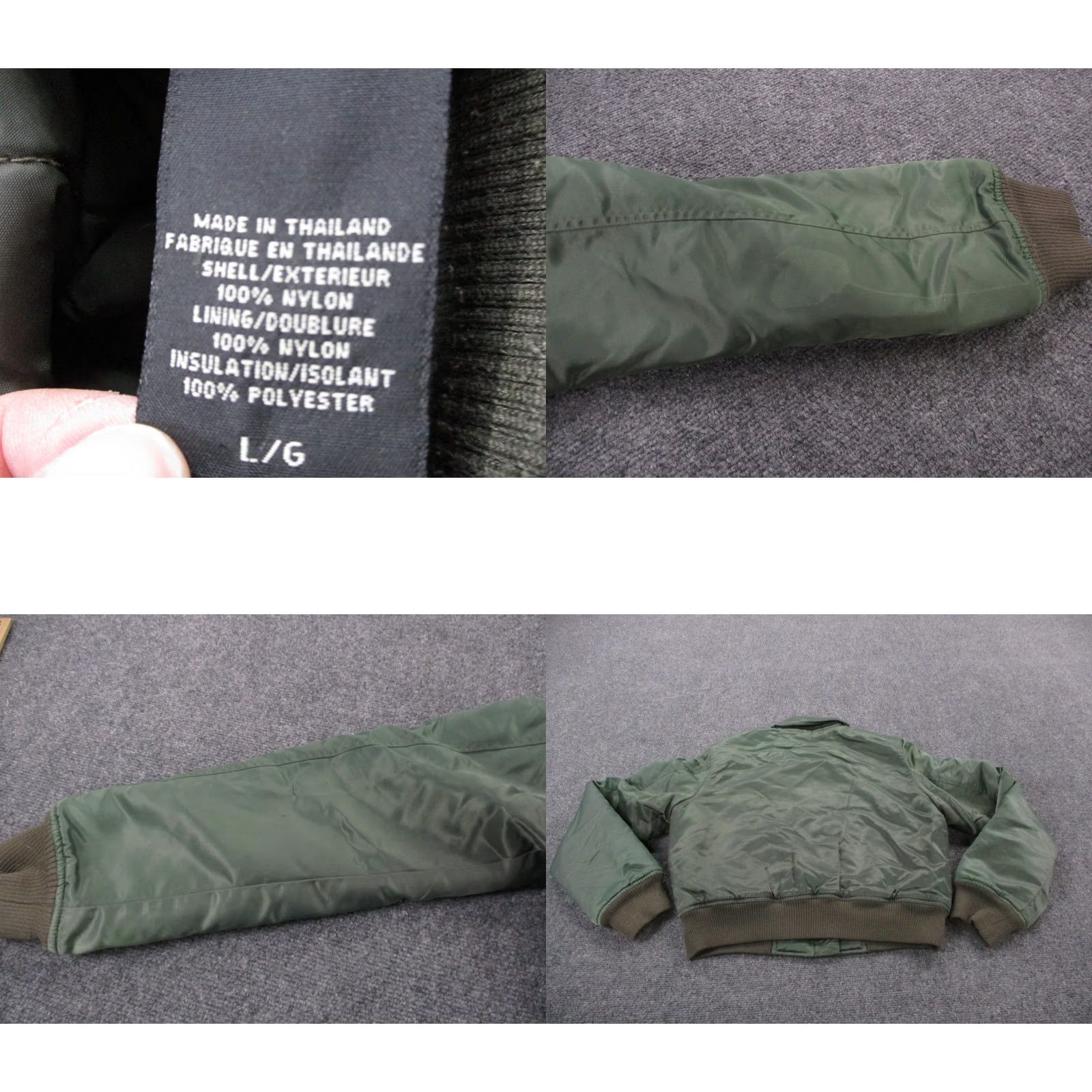 Guess VINTAGE GUESS Jacket Mens L Green Nylon Bomber Coat Quilted Lined 90s Y2K Size US L / EU 52-54 / 3 - 8 Thumbnail