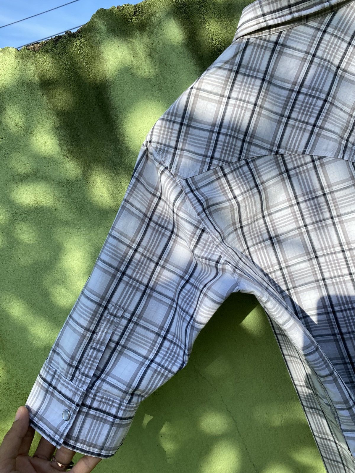 semanticdesign Semantic Design Vintage Western Plaid Snap Embroidery Detail Size US L / EU 52-54 / 3 - 13 Thumbnail