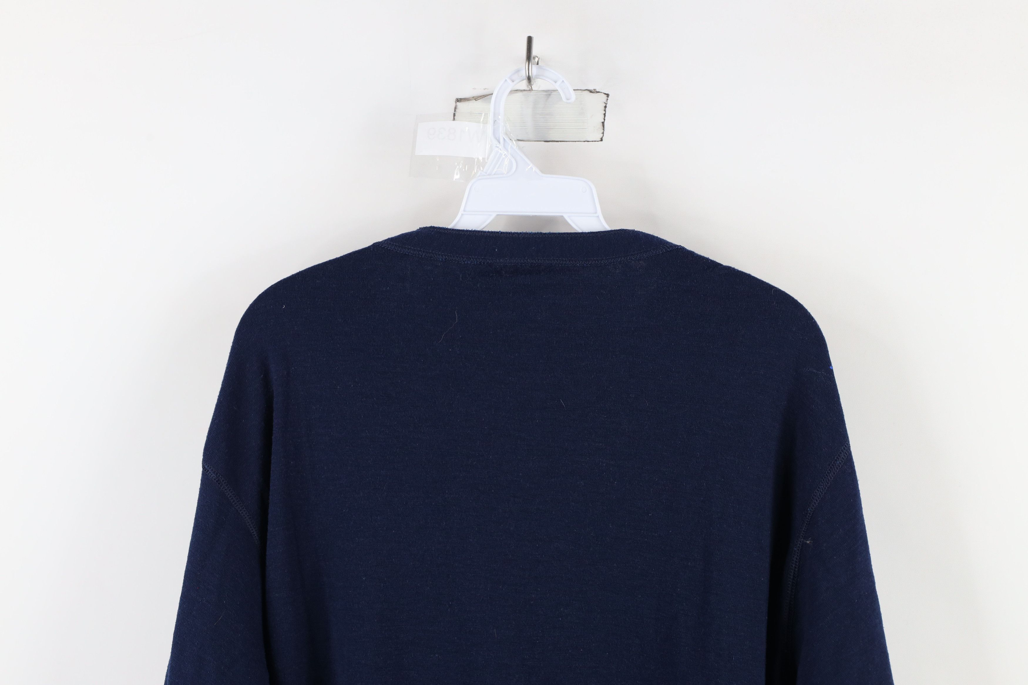 Vintage Vintage 70s Streetwear Wool Blend Knit Henley T-Shirt USA Size US XL / EU 56 / 4 - 13 Thumbnail