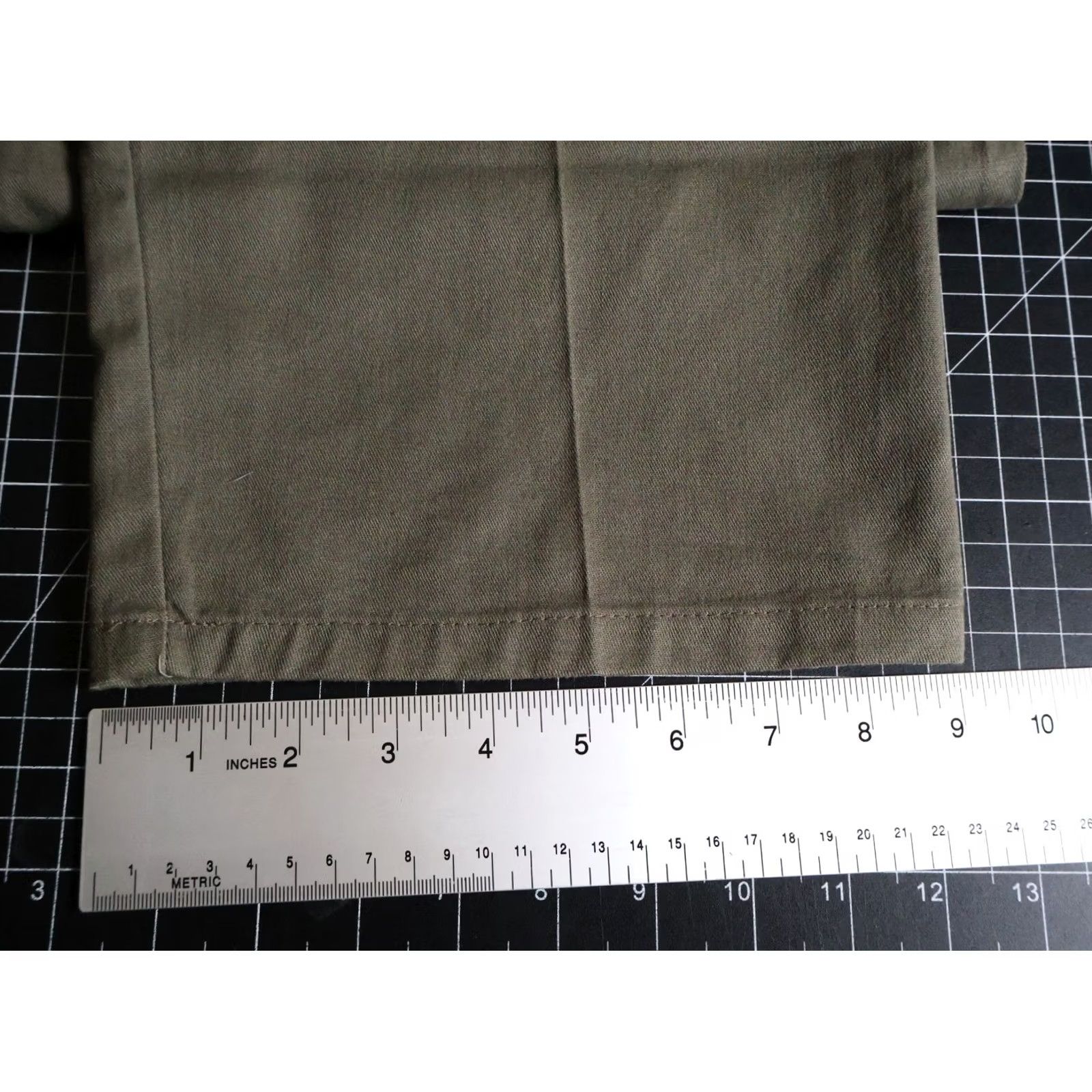 Olive VINTAGE 90s Pleated Chino Pants Mens 34 x 32 Olive Green Talon Zipper Elastic Waist Regular Rise 90s Retro Preppy Size US 34 / EU 50 - 7 Thumbnail