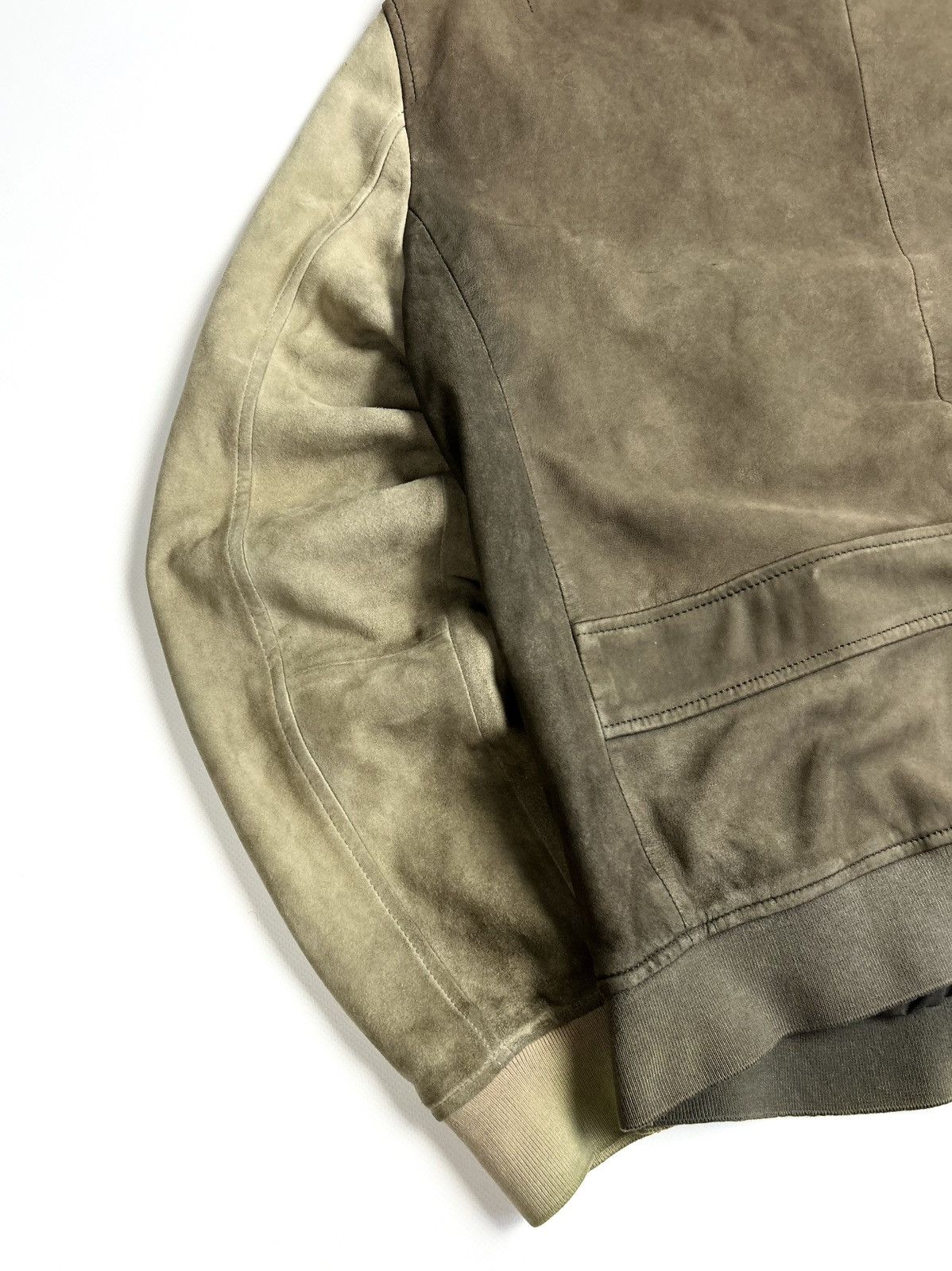 Allsaints Vintage AllSaints Leather Bomber Jacket Double Colour y2k Size US M / EU 48-50 / 2 - 10 Thumbnail