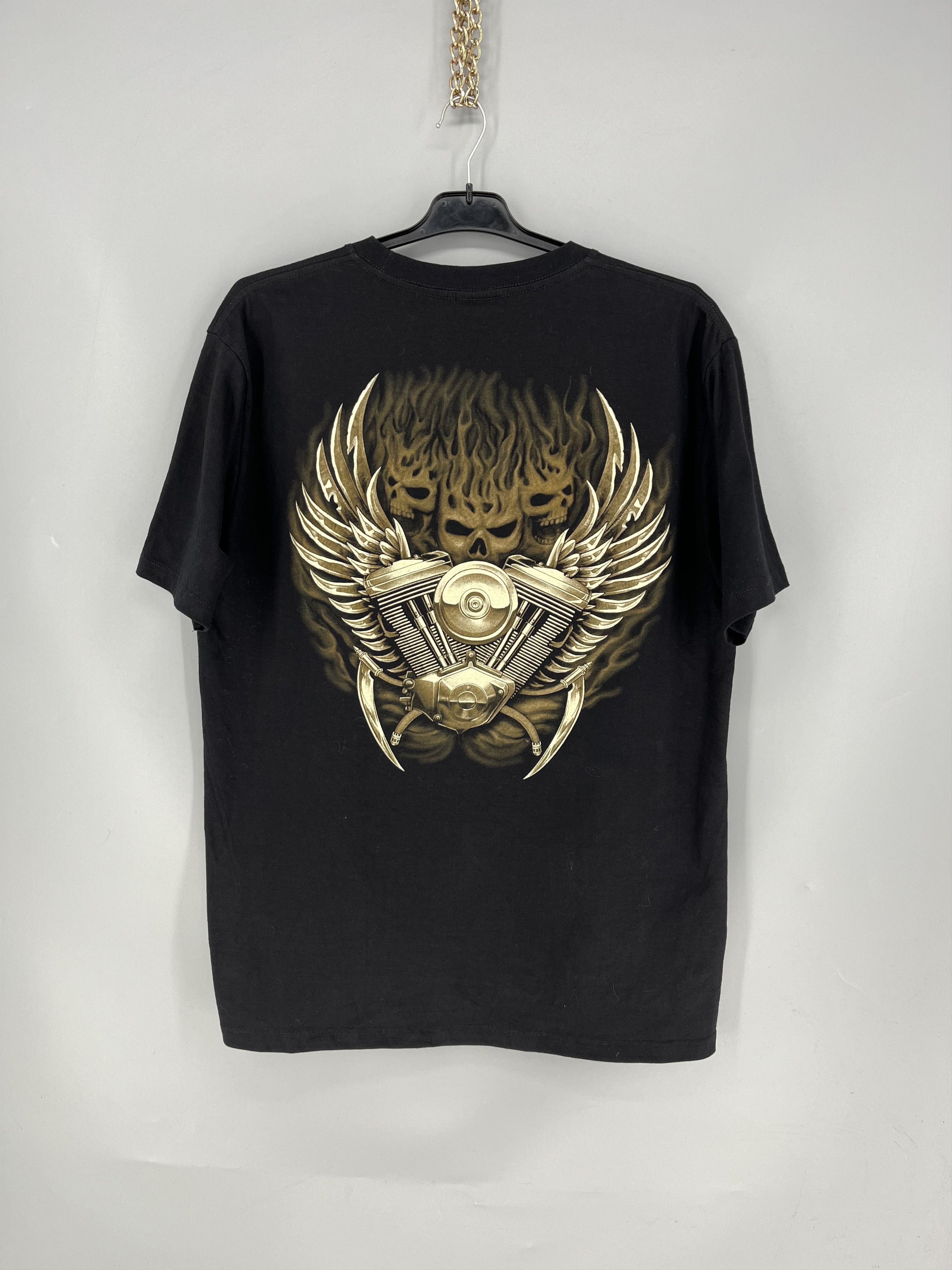 Vintage Vintage T Shirt motorcycle Feel the Thunder Size US L / EU 52-54 / 3 - 9 Thumbnail