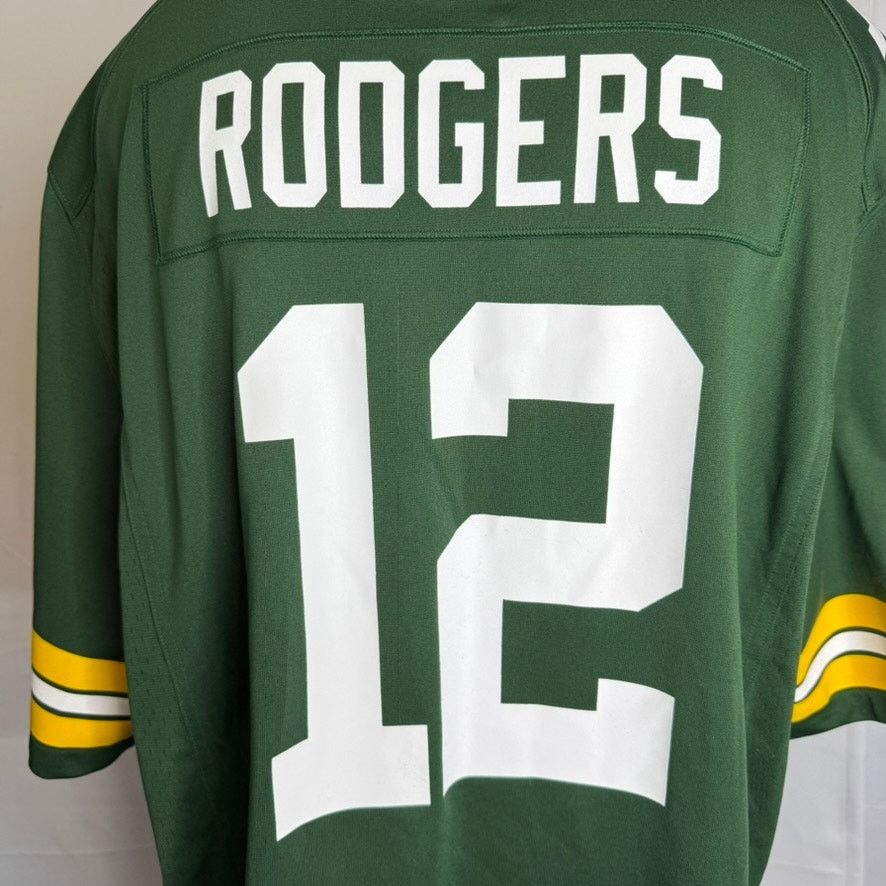 Nike Nike Aaron Rodgers #12 Green Bay Packers NFL Jersey XXL Size US XXL / EU 58 / 5 - 3 Thumbnail