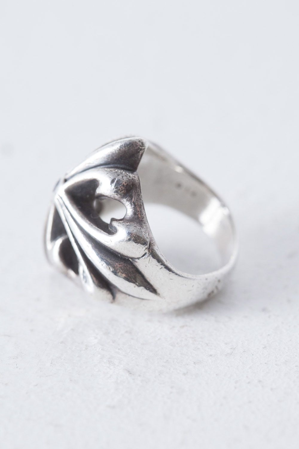 Vintage Holy Grave floral cross silver ring US 8.5 xx Size ONE SIZE - 3 Thumbnail