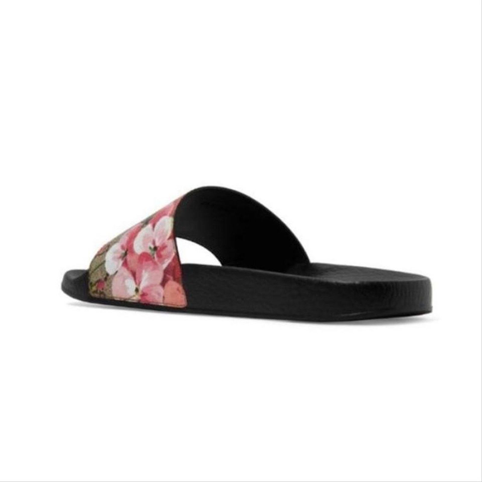 Gucci GG logo floral bloom rubber slides Size US 6 / IT 36 - 4 Thumbnail