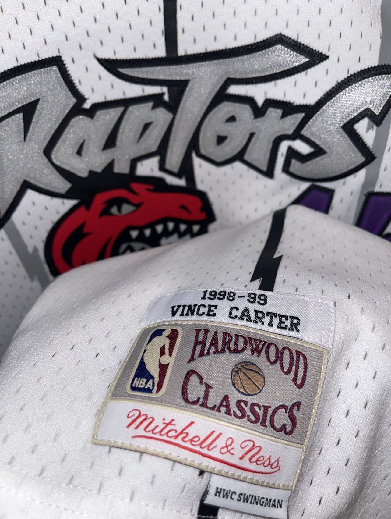 Raptors Vince Carter Mitchell Ness White 1997-98