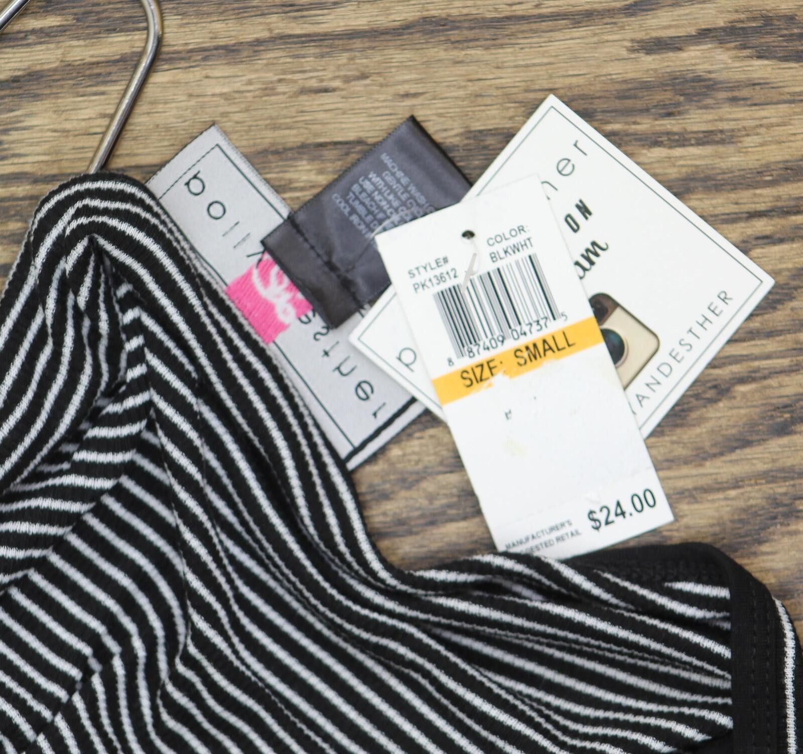 Other Nwt Polly & Esther Striped Skimmer T-shirt Black Stripe S Size S / US 4 / IT 40 - 3 Thumbnail
