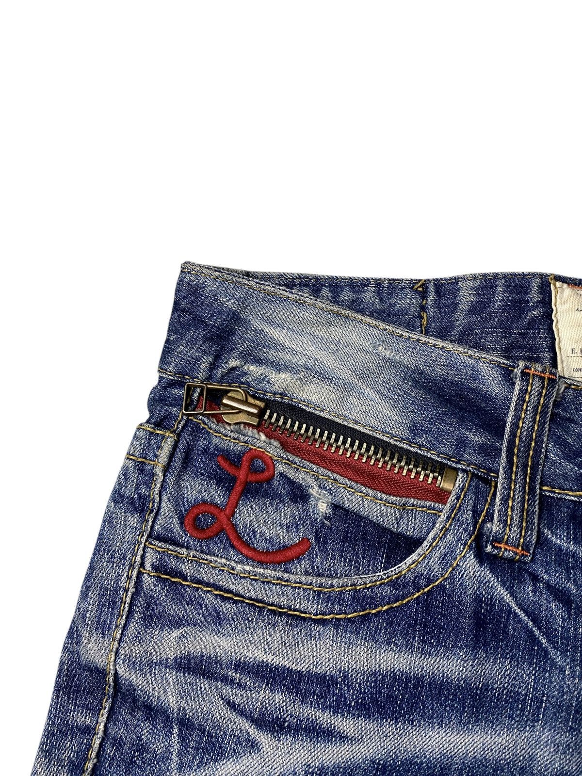 If Six Was Nine 2000's Lolita Seawash Multizip Flared Jeans Size US 28 / EU 44 - 6 Thumbnail