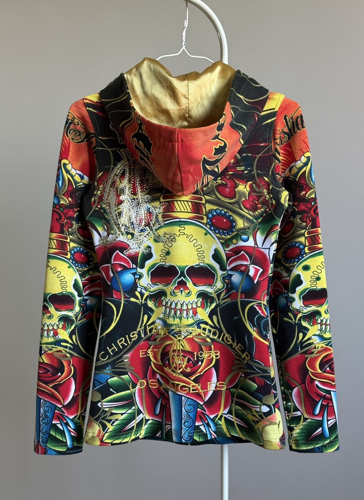 Christian Audigier Christian Audigier Ed Hardy Zip Hoodie Jacket Y2K All Over Size XS / US 0-2 / IT 36-38 - 2 Thumbnail