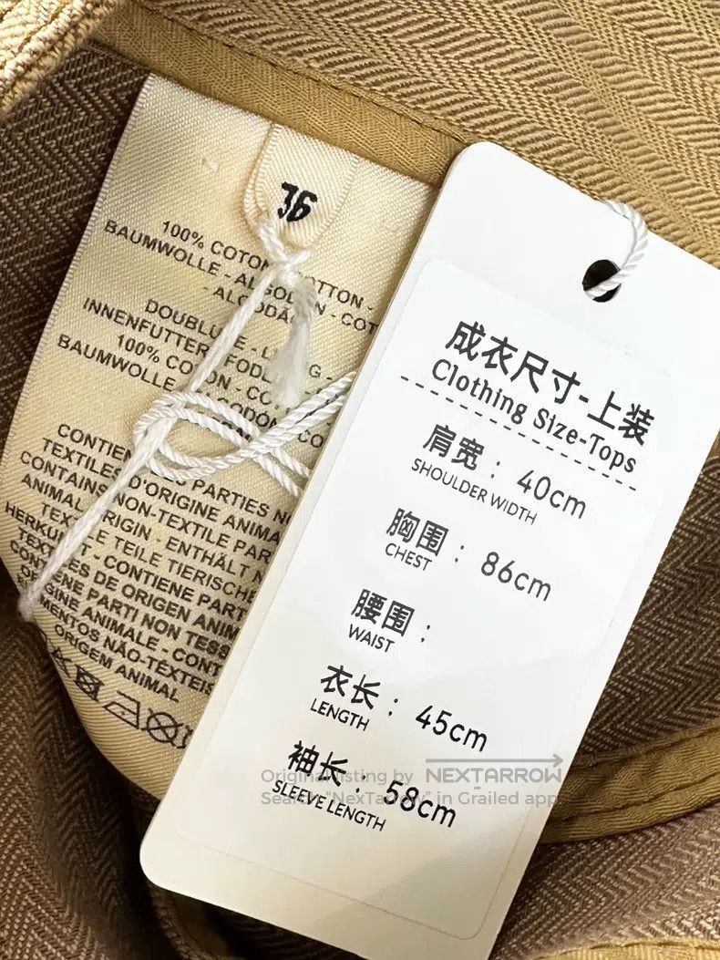 Hermes Hermes Khaki Canvas and Leather Patch Short Jacket Spring/ Size XS / US 0-2 / IT 36-38 - 8 Thumbnail