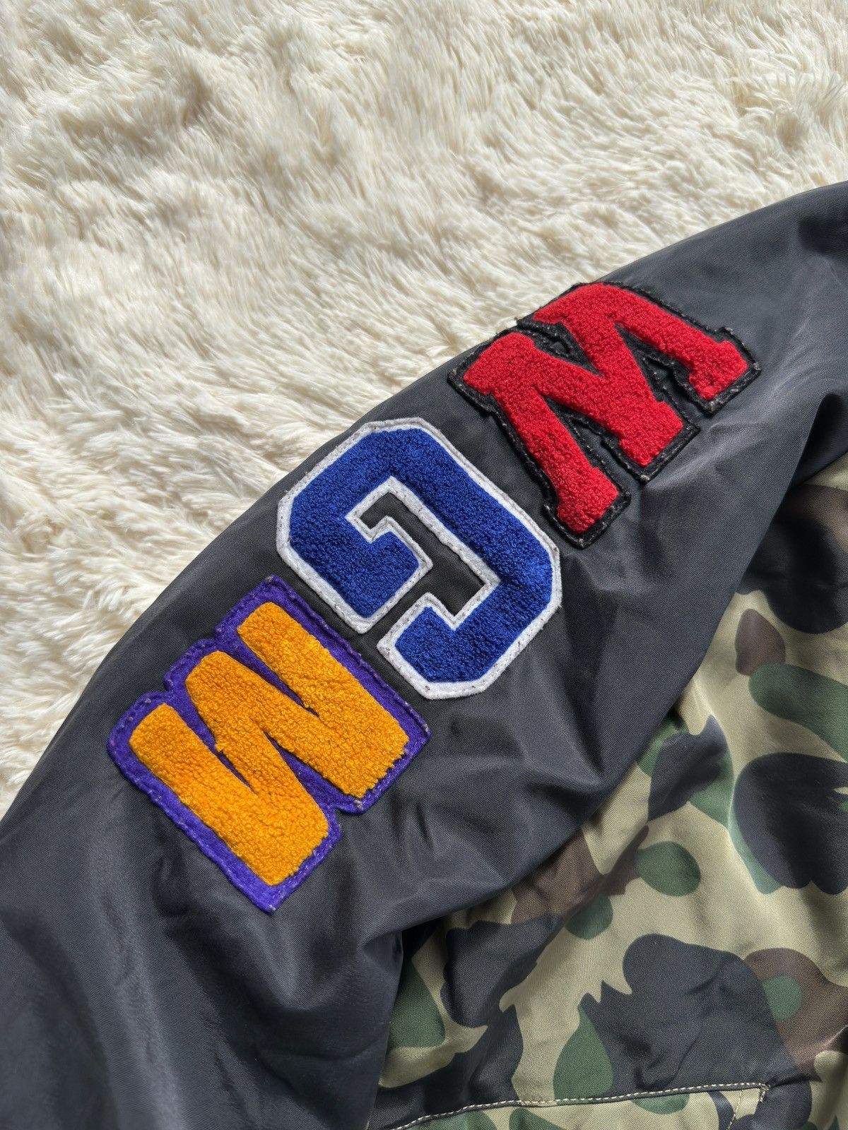 Bape Bape First Camo MA1 Shark bomber jacket M Size US M / EU 48-50 / 2 - 13 Thumbnail