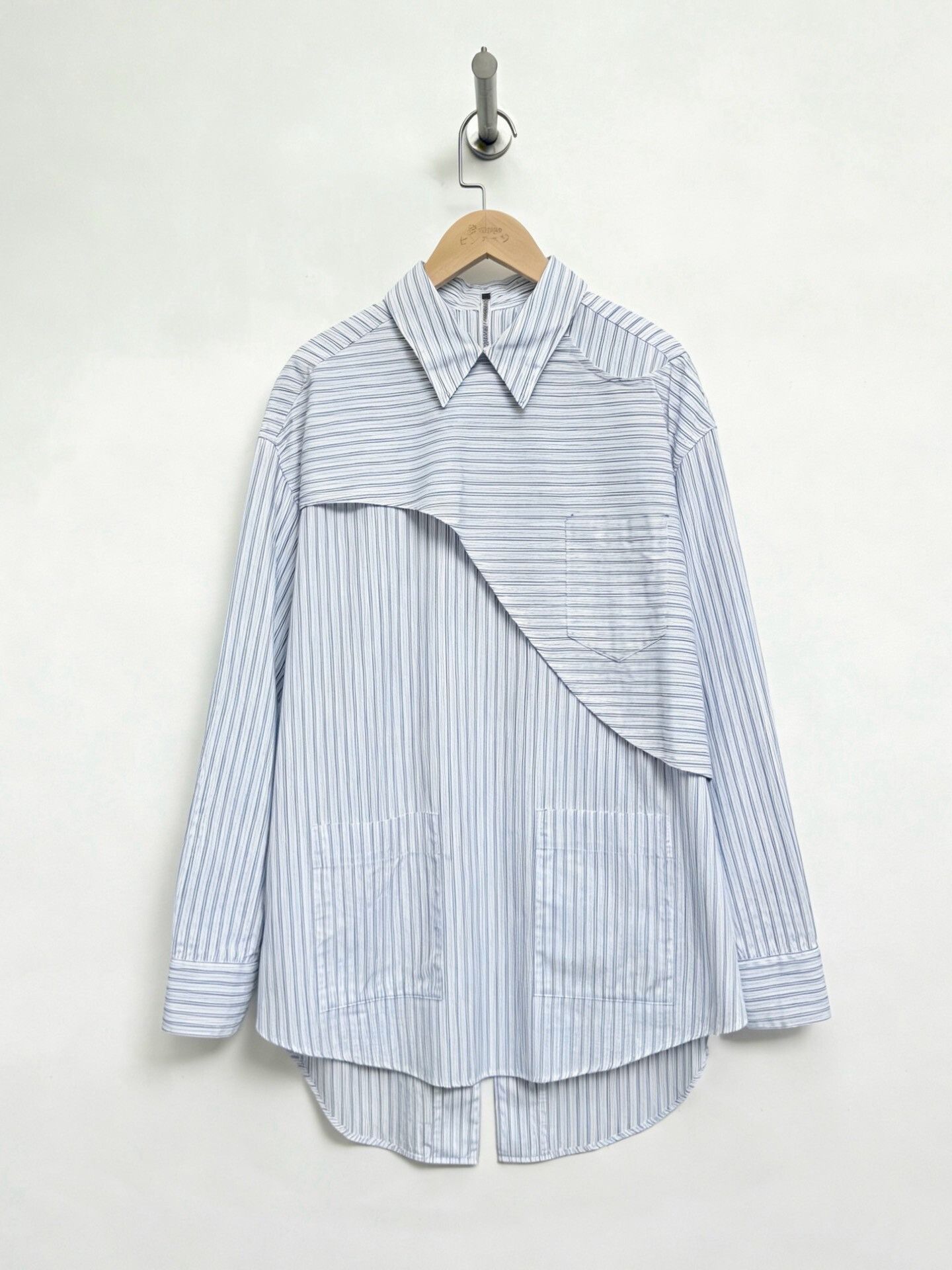 Japanese Brand Yuki Hashimoto Asymmetric Cut Shirt Size US S / EU 44-46 / 1 - 1 Thumbnail