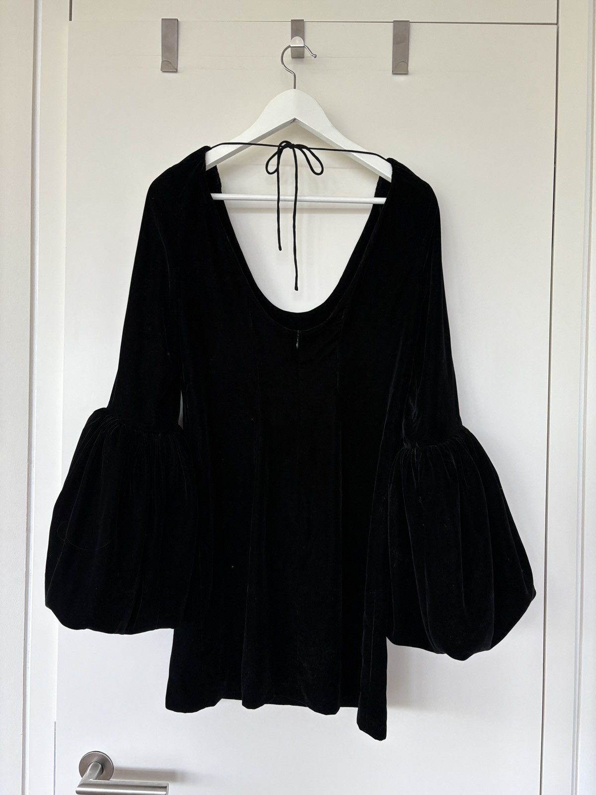 H&M Rare H&M conscious velvet ballon sleeves dress Size S / US 4 / IT 40 - 3 Thumbnail