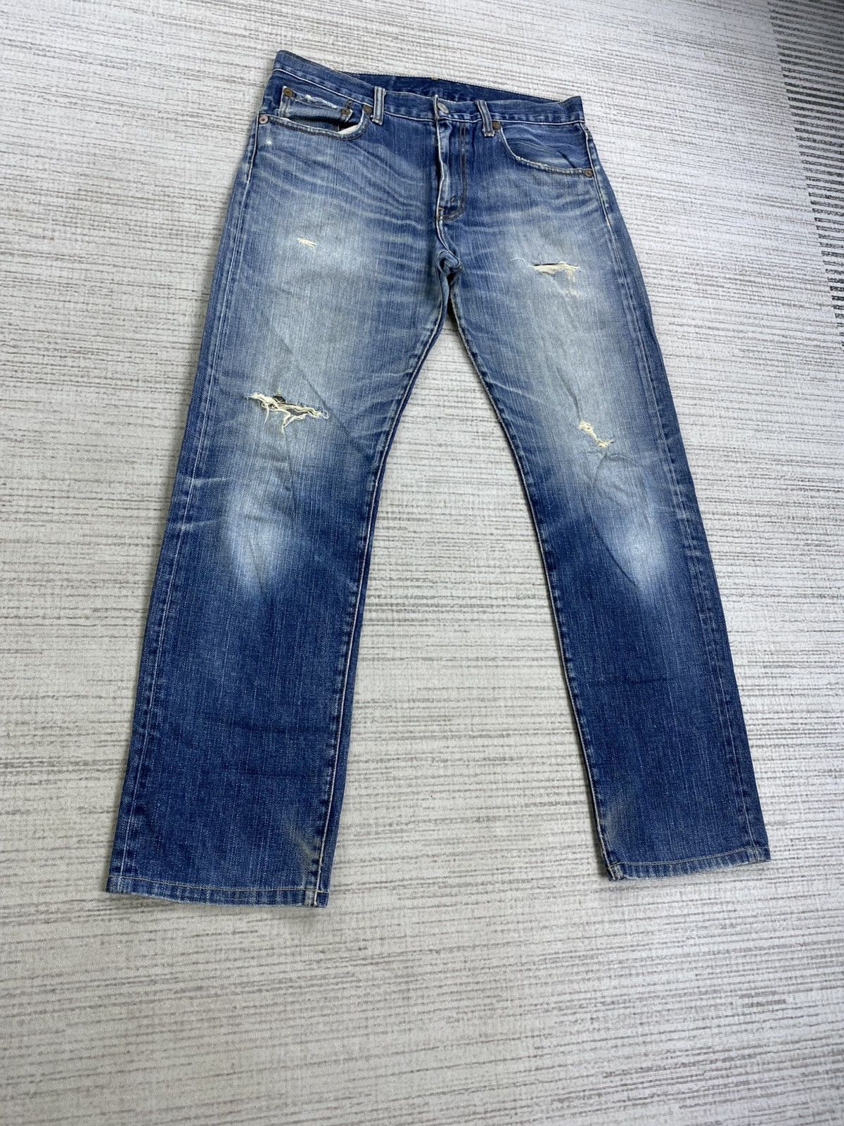 Levi's 🔥Vintage Levi’s 505 Distressed Denim Jeans Size US 32 / EU 48 - 2 Thumbnail
