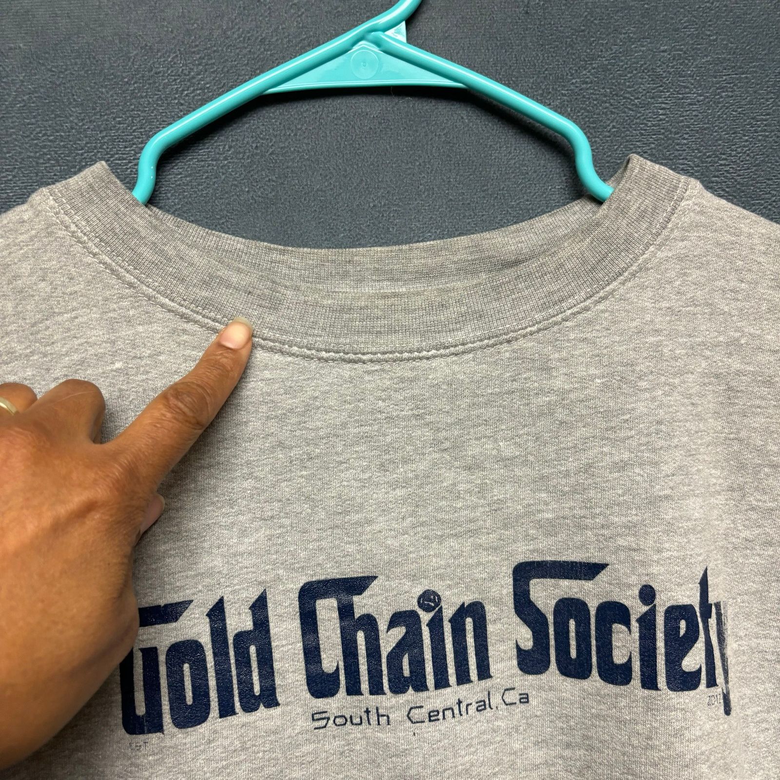 Other Gold Chain Society Crewneck Hoodie Block Letter Center Rap Size US S / EU 44-46 / 1 - 5 Thumbnail
