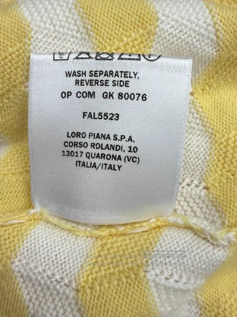 Loro Piana Loro Piana King's Gift Series Yellow and White Striped Kni Size XS / US 0-2 / IT 36-38 - 6 Thumbnail