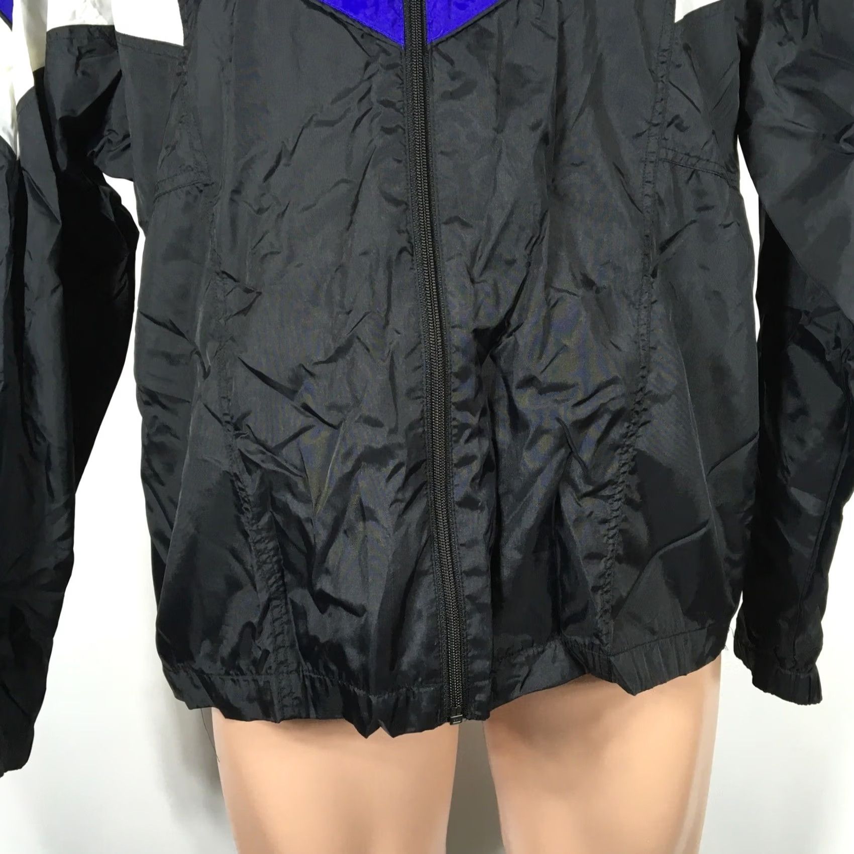 Asics ASICS Windbreaker Jacket Mens M Purple 80s 90s Vintage Lightweight Detachable Hood Nylon Rain Winter Trackstyle Size US M / EU 48-50 / 2 - 3 Thumbnail