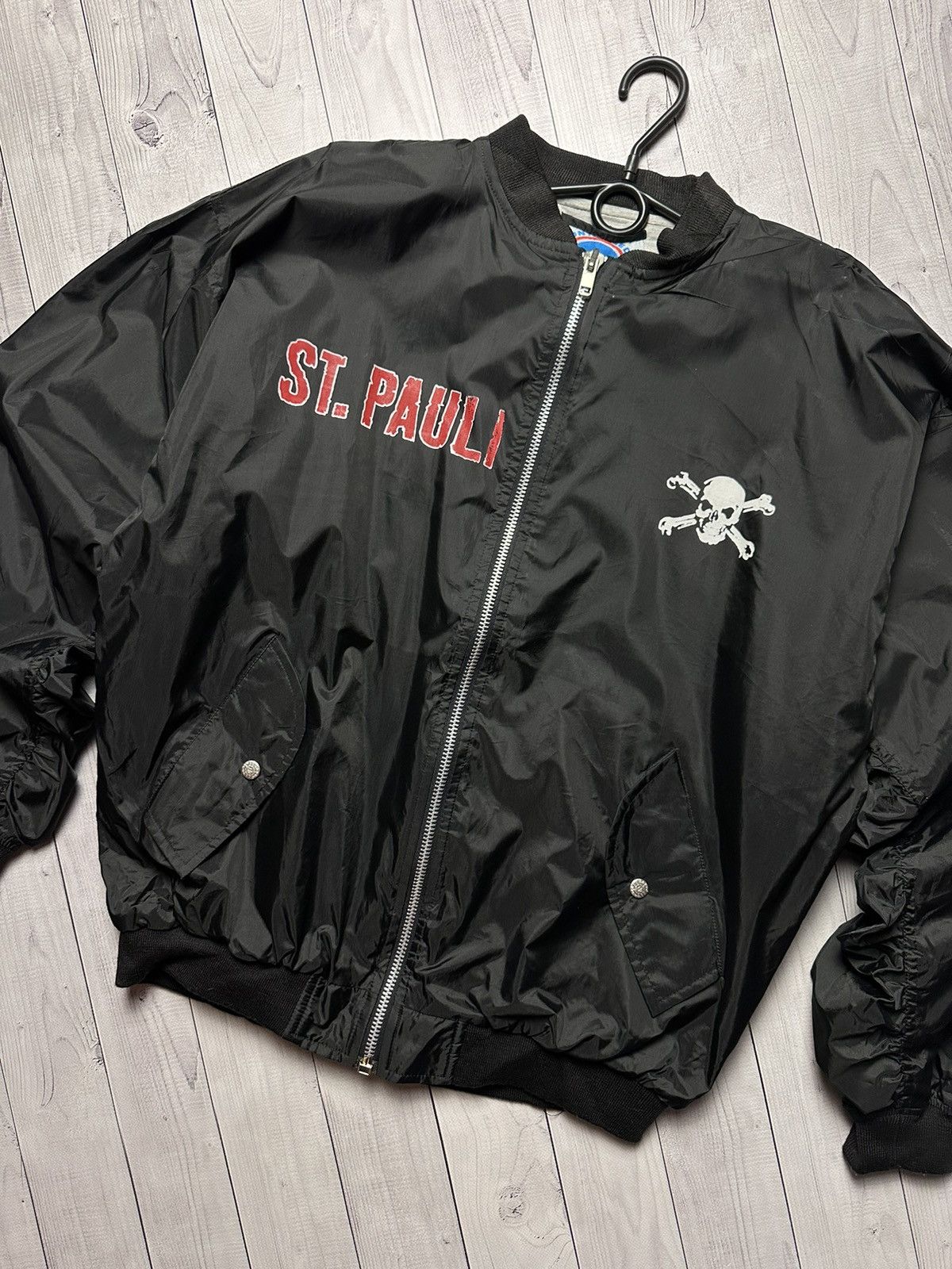 Vintage Vintage ST. Pauli bomber soccer jacket size XL Size US XL / EU 56 / 4 - 3 Thumbnail
