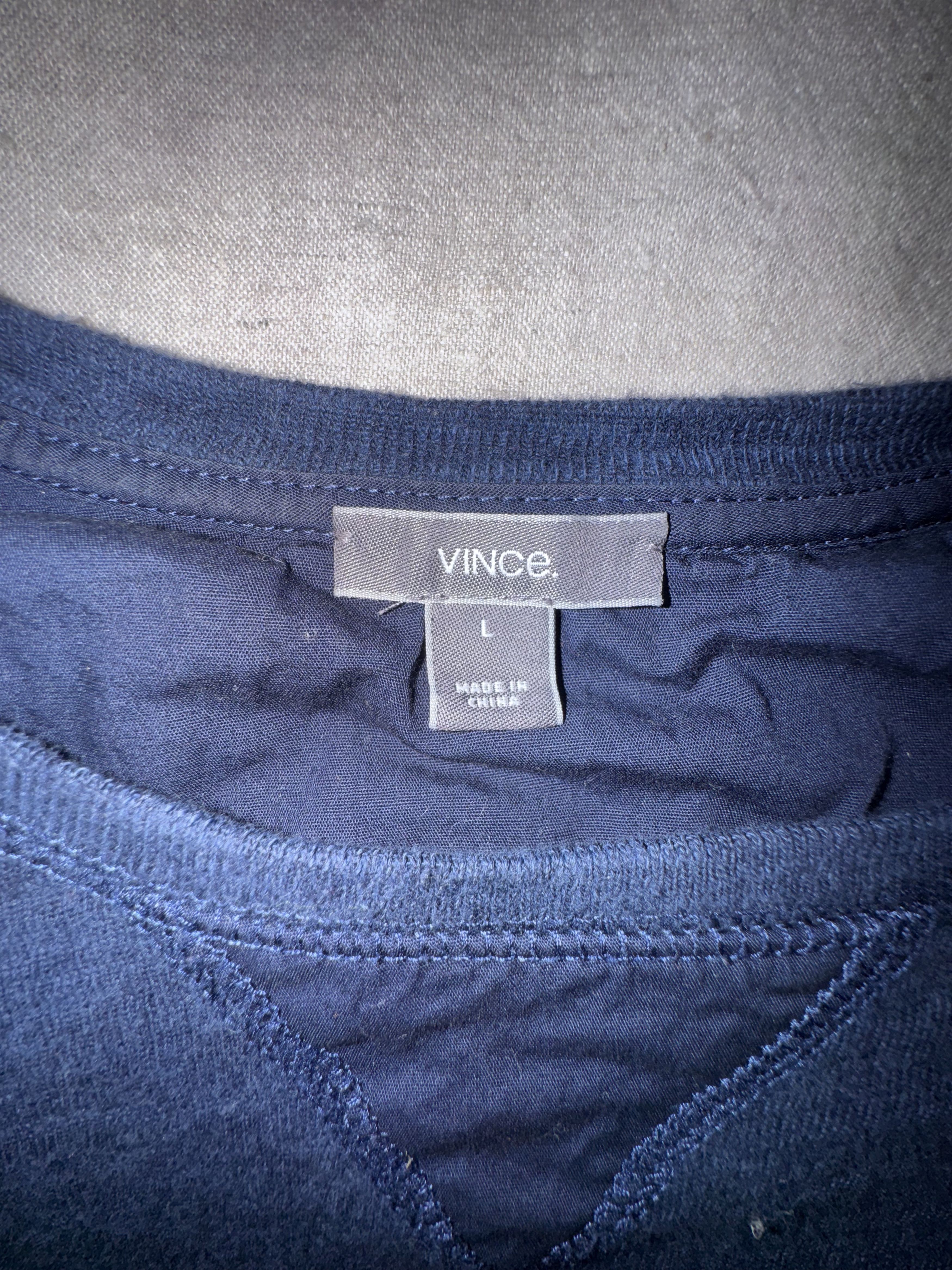Vince vince longsleeve navy knit shirt Size US L / EU 52-54 / 3 - 3 Thumbnail
