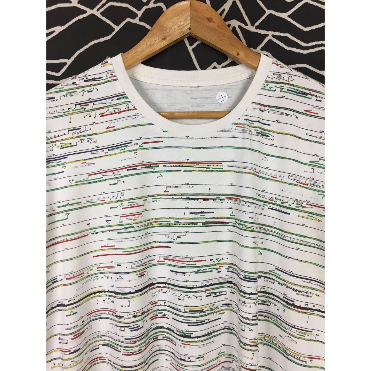 Arts & Science Science Abstract Data Chart Pattern All Over Print Tee Size US L / EU 52-54 / 3 - 3 Thumbnail