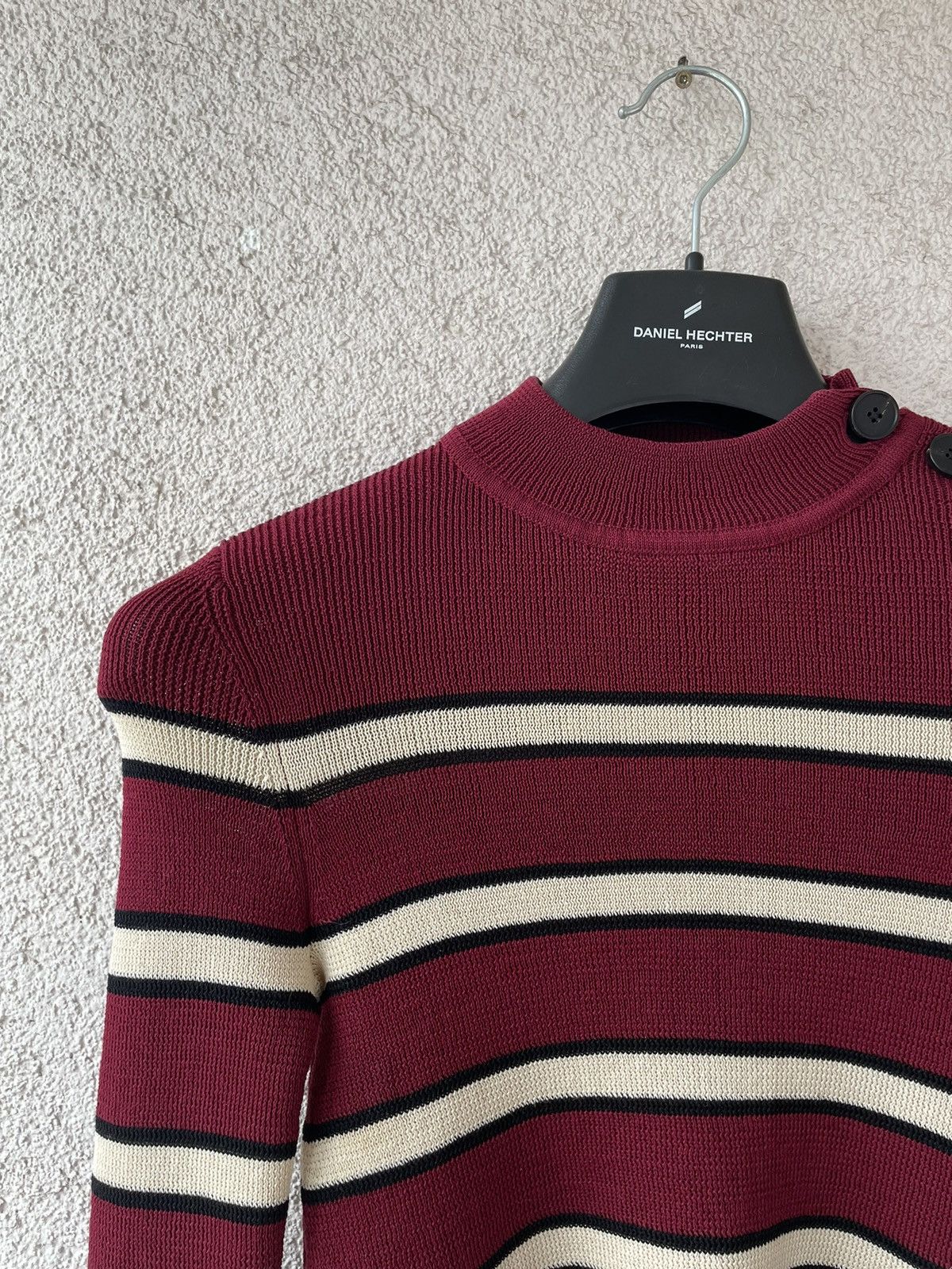 Isabel Marant Etoile Isabel Marant Women Burgundy Knitted Viscose Sweater 38/XS Size XS / US 0-2 / IT 36-38 - 4 Thumbnail