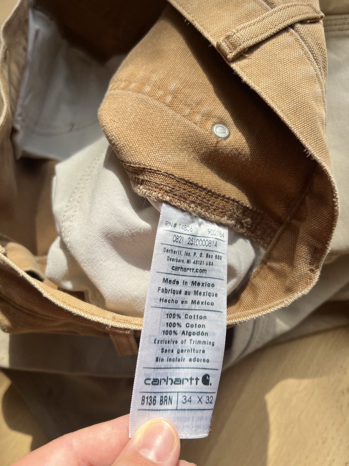 Carhartt Carhartt Tan Double Knee Size US 34 / EU 50 - 5 Thumbnail