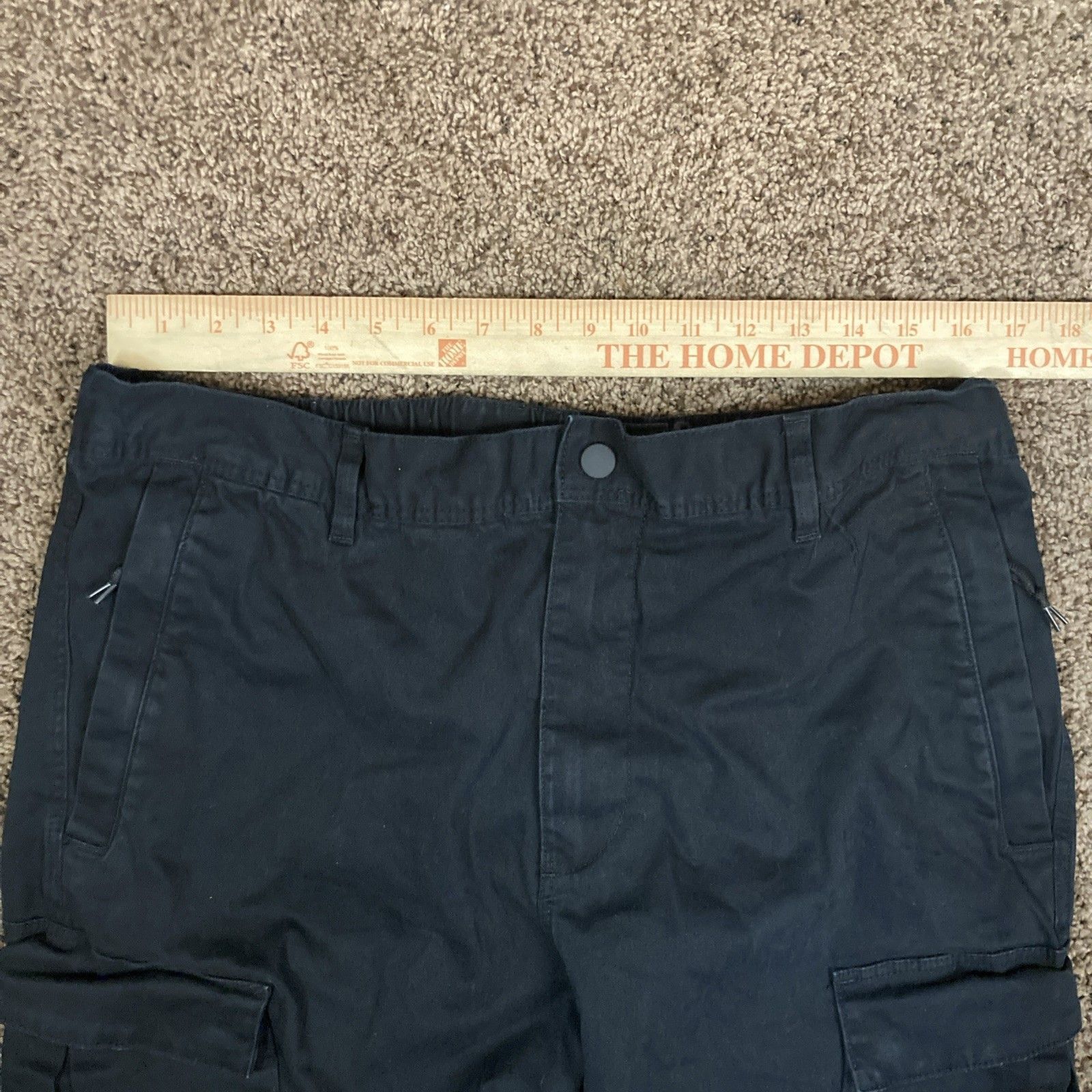 H&M H&M Men's Size Large Loose Fit Utility Pants Black Gorpcore Size US 34 / EU 50 - 4 Thumbnail