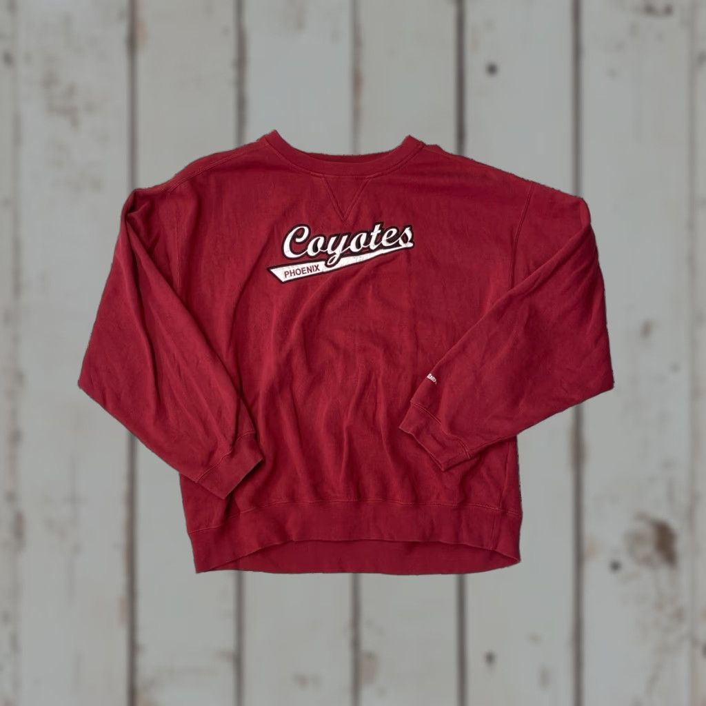 NHL VINTAGE Phoenix Coyotes Red THE COOLEST GAME Embroidered Sweatshirt 2XL 90s Pullover Mens Embroidered SZ 2XL Size US XXL / EU 58 / 5 - 1 Thumbnail