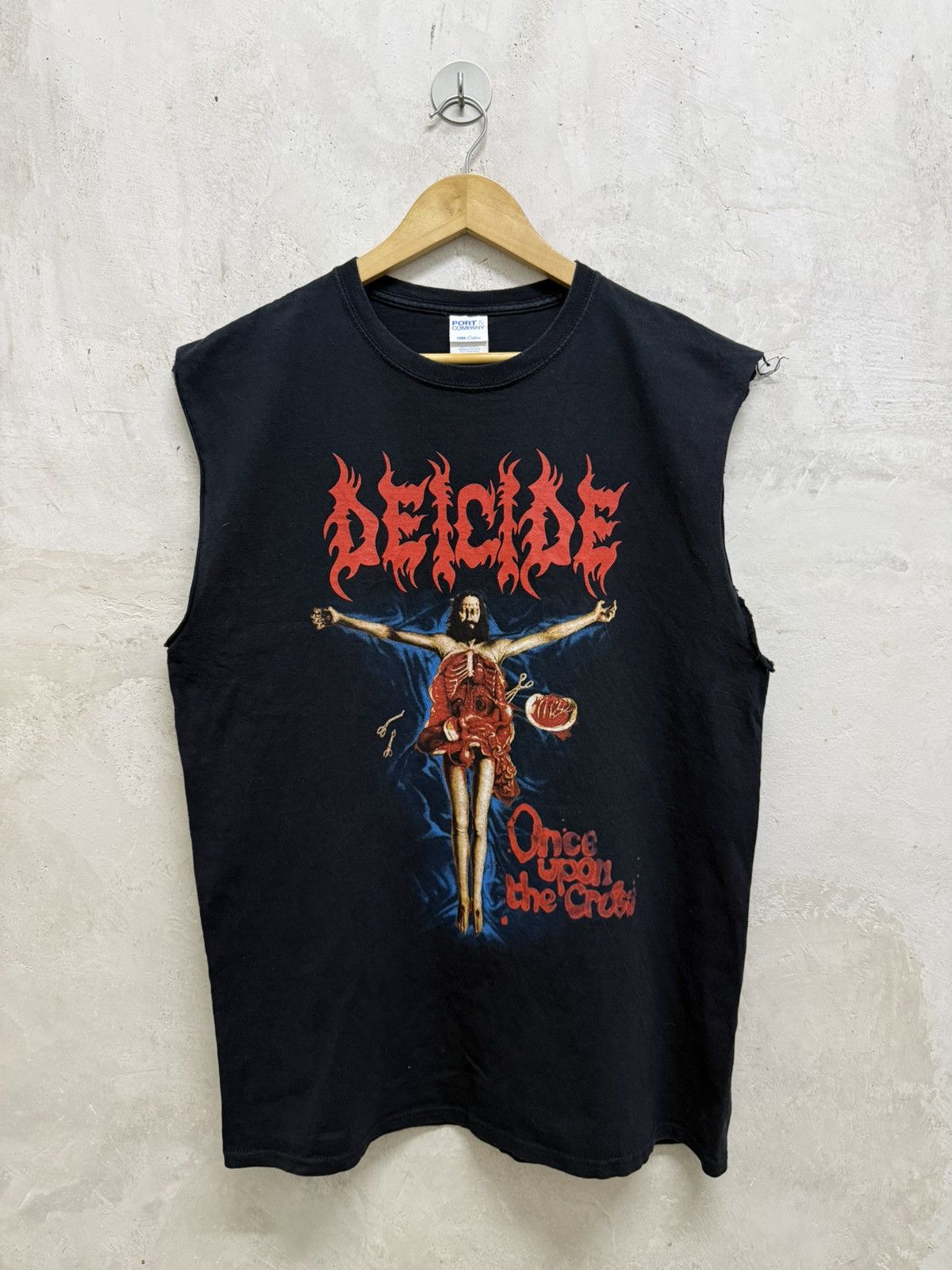 Vintage 2000s Deicide Once Upon The Cross Death Metal Band Tees Size US L / EU 52-54 / 3 - 1 Thumbnail