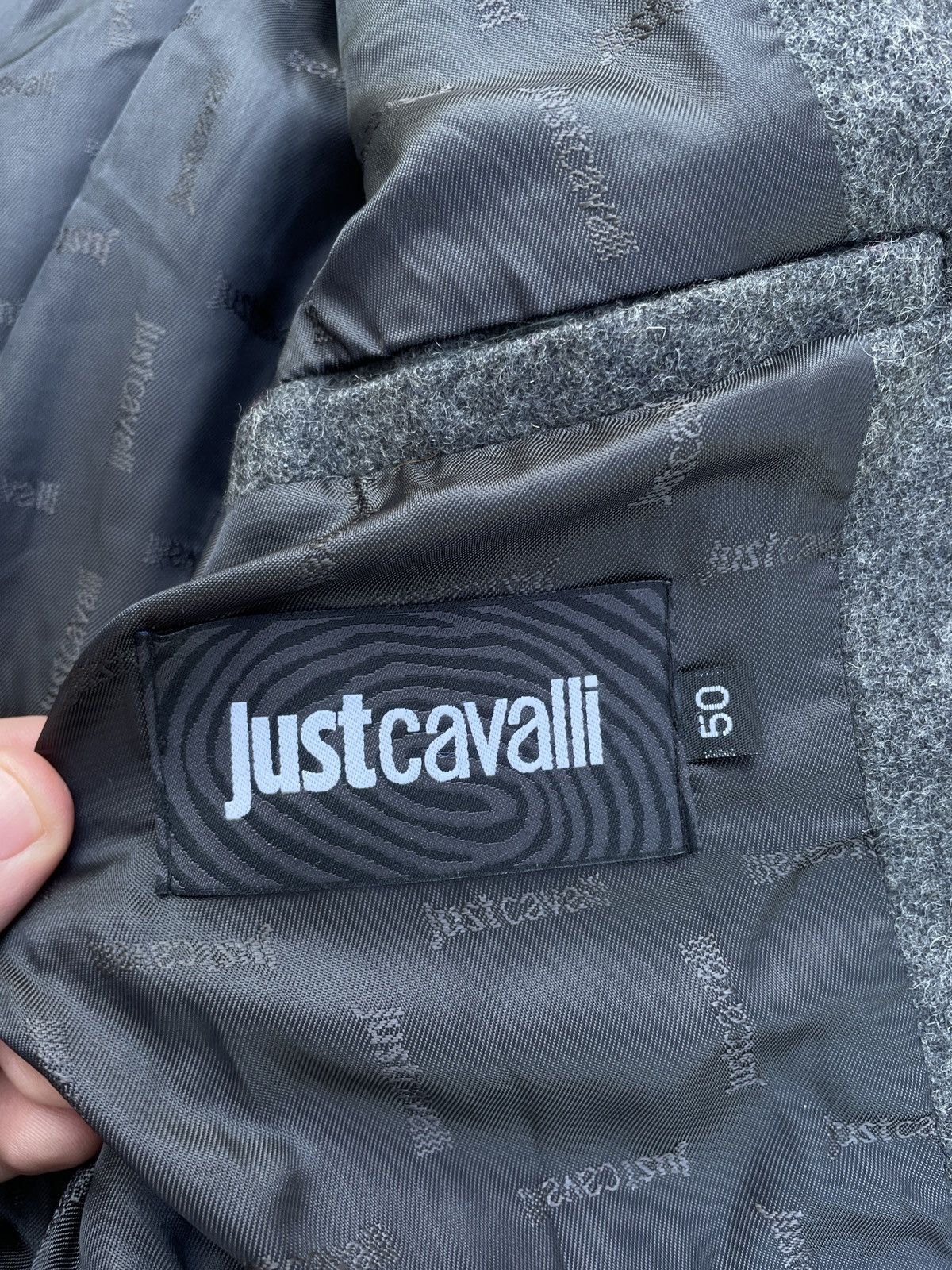 Roberto Cavalli Vintage Just Cavalli Button Wool Coat Jacket Size US M / EU 48-50 / 2 - 4 Thumbnail