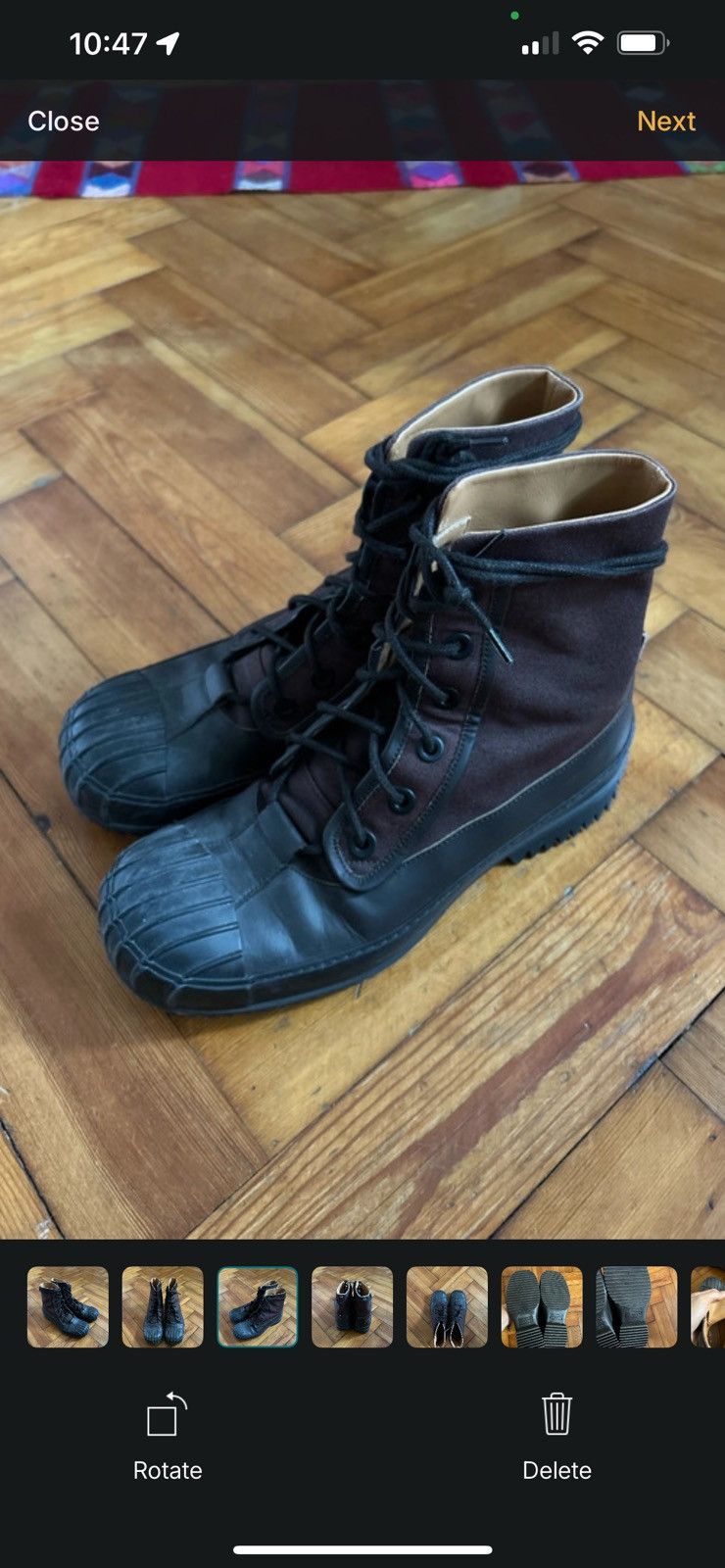 Maison Margiela Maison Margiela Leather trimmed Canvas Boots Size US 7 / EU 40 - 5 Thumbnail