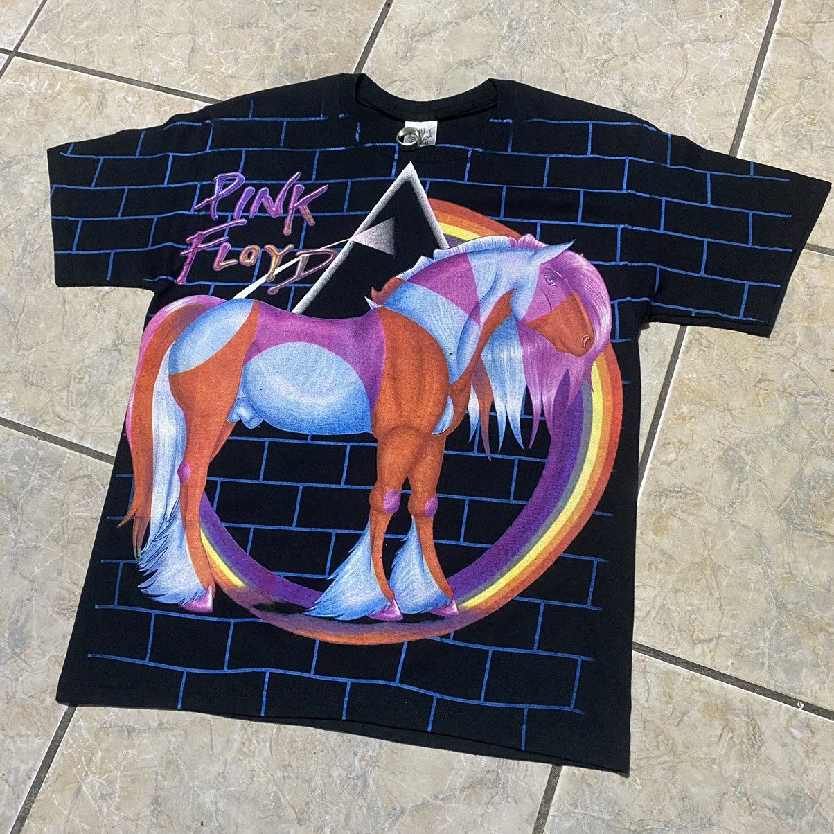 Band Tees × Pink Floyd × Vintage Pink Floyd x Era Evil T shirt “ The Wall” (Mexican Bootleg) Size US M / EU 48-50 / 2 - 1 Thumbnail