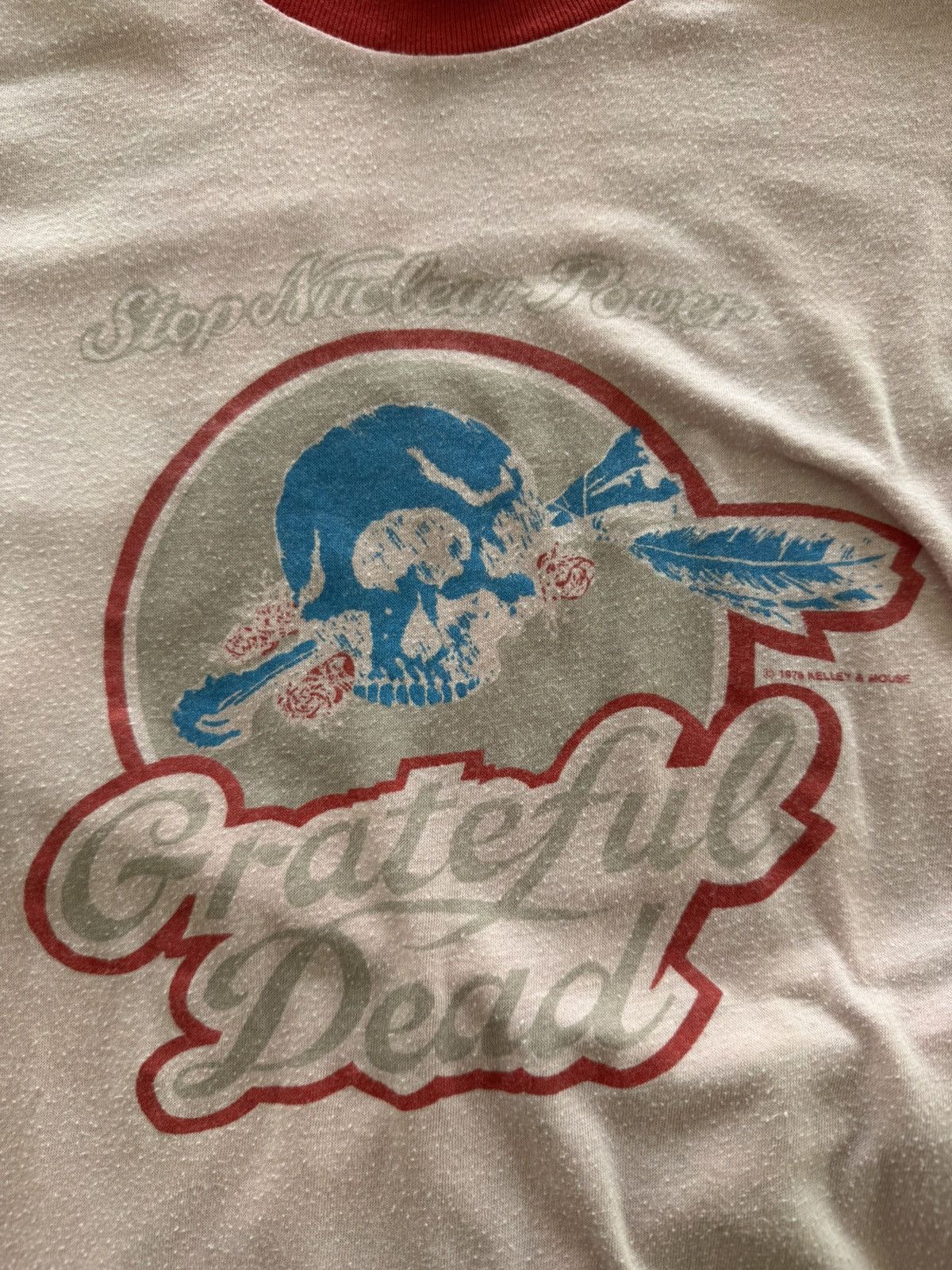 Grateful Dead 1978 RARE grateful dead vintage T “stop nuclear power” Size US L / EU 52-54 / 3 - 2 Thumbnail