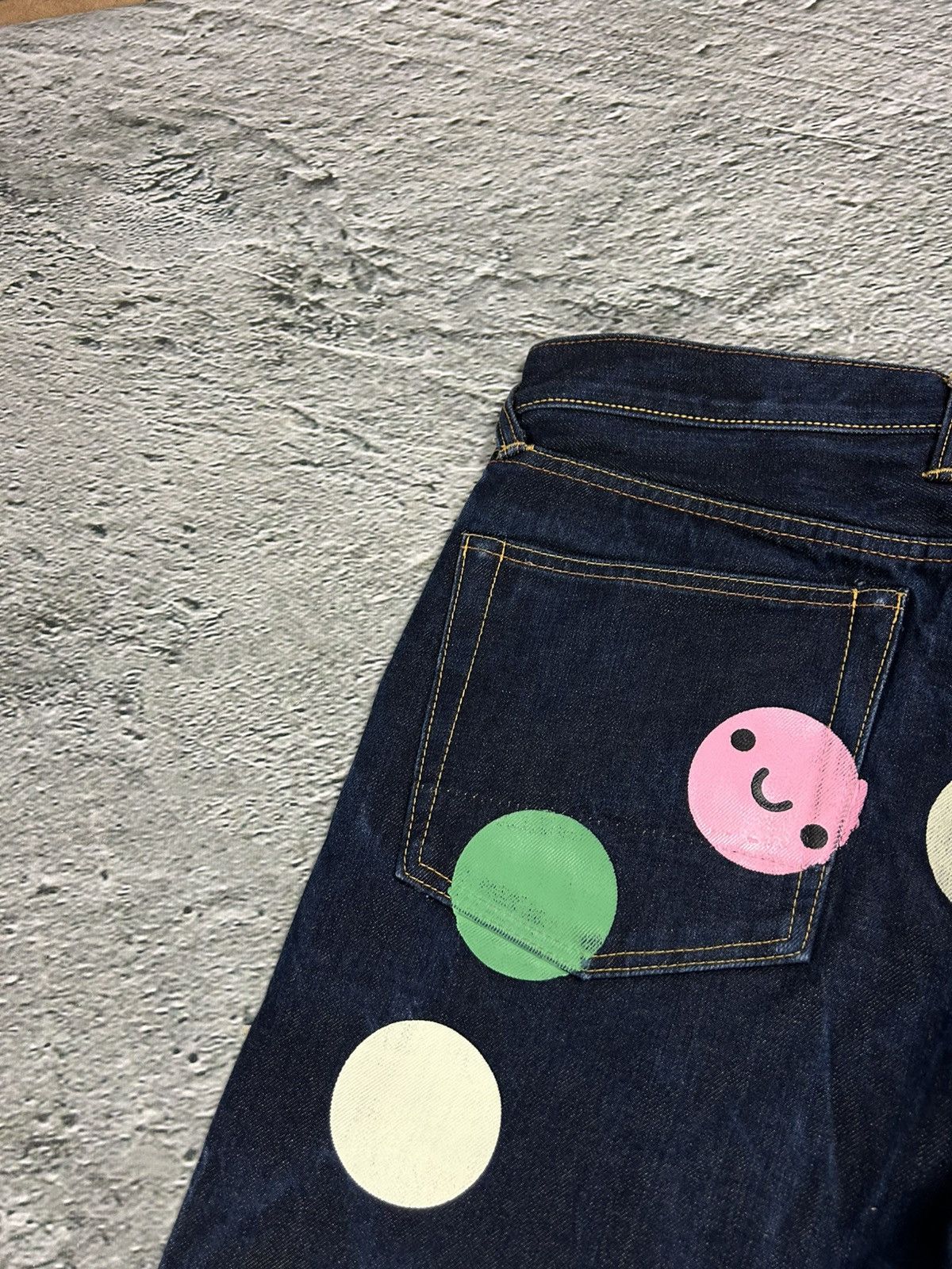 Evisu Evisu jeans daicock big logo smile face selvedge denim Size US 28 / EU 44 - 3 Thumbnail