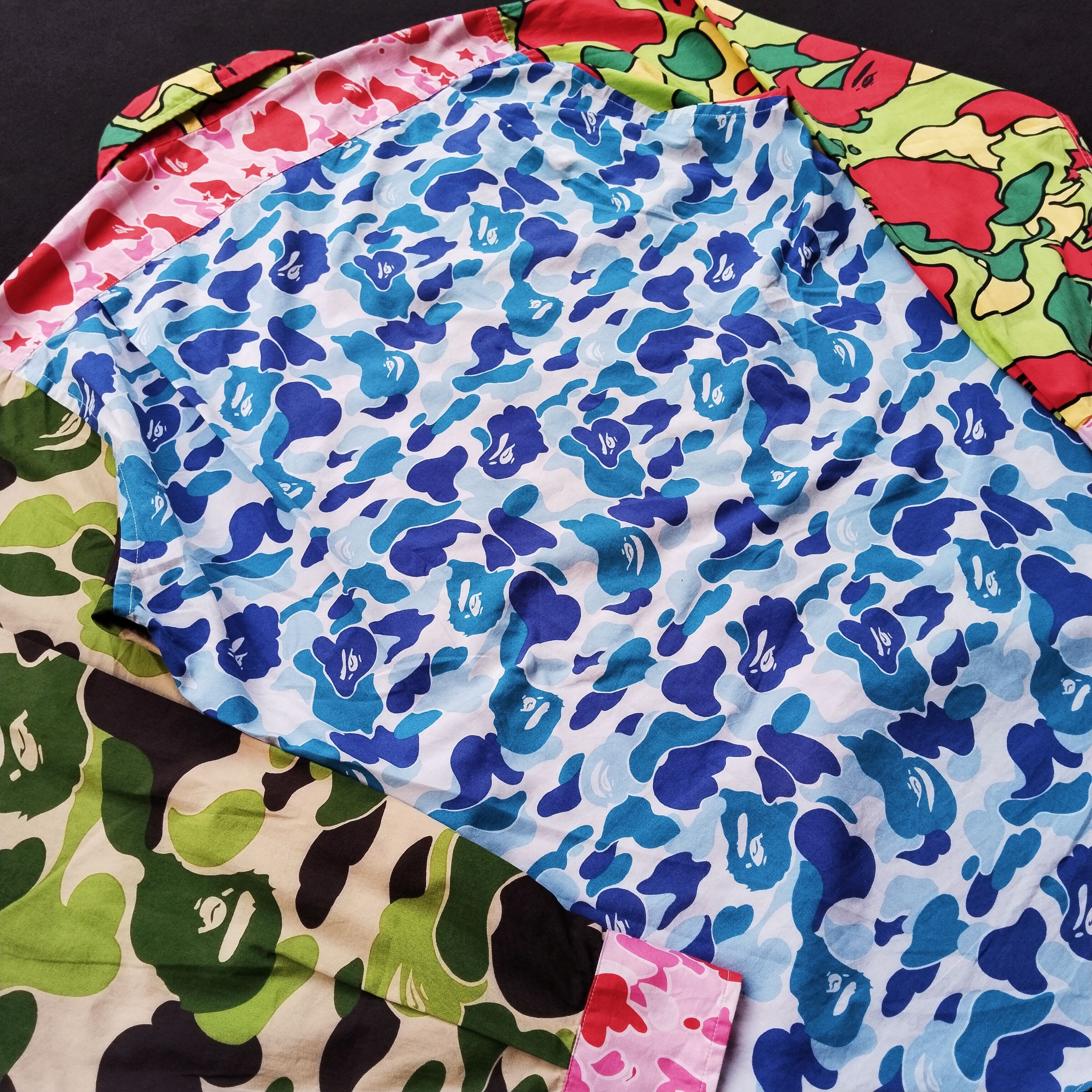 Bape 2002 Vintage Bape Crazy Camo Button Up Size US L / EU 52-54 / 3 - 5 Thumbnail