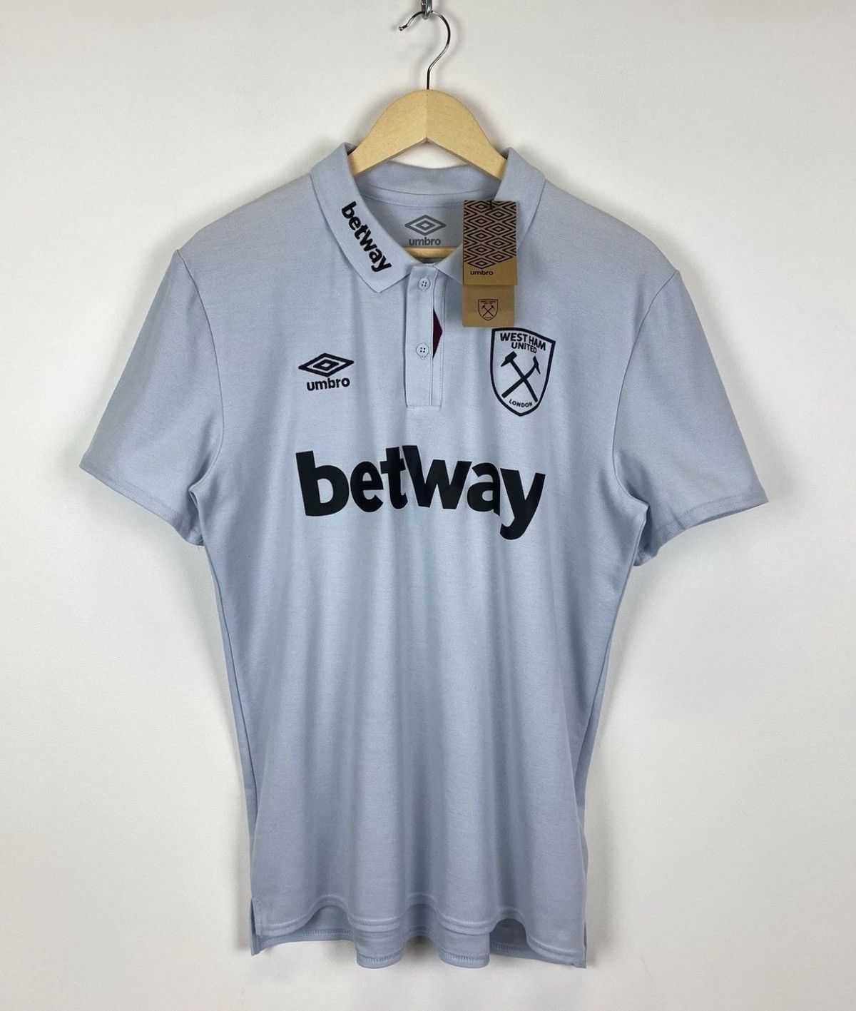 Umbro West Ham United London Umbro Polo Shirt Blue Short Sleeve Size US L / EU 52-54 / 3 - 2 Thumbnail