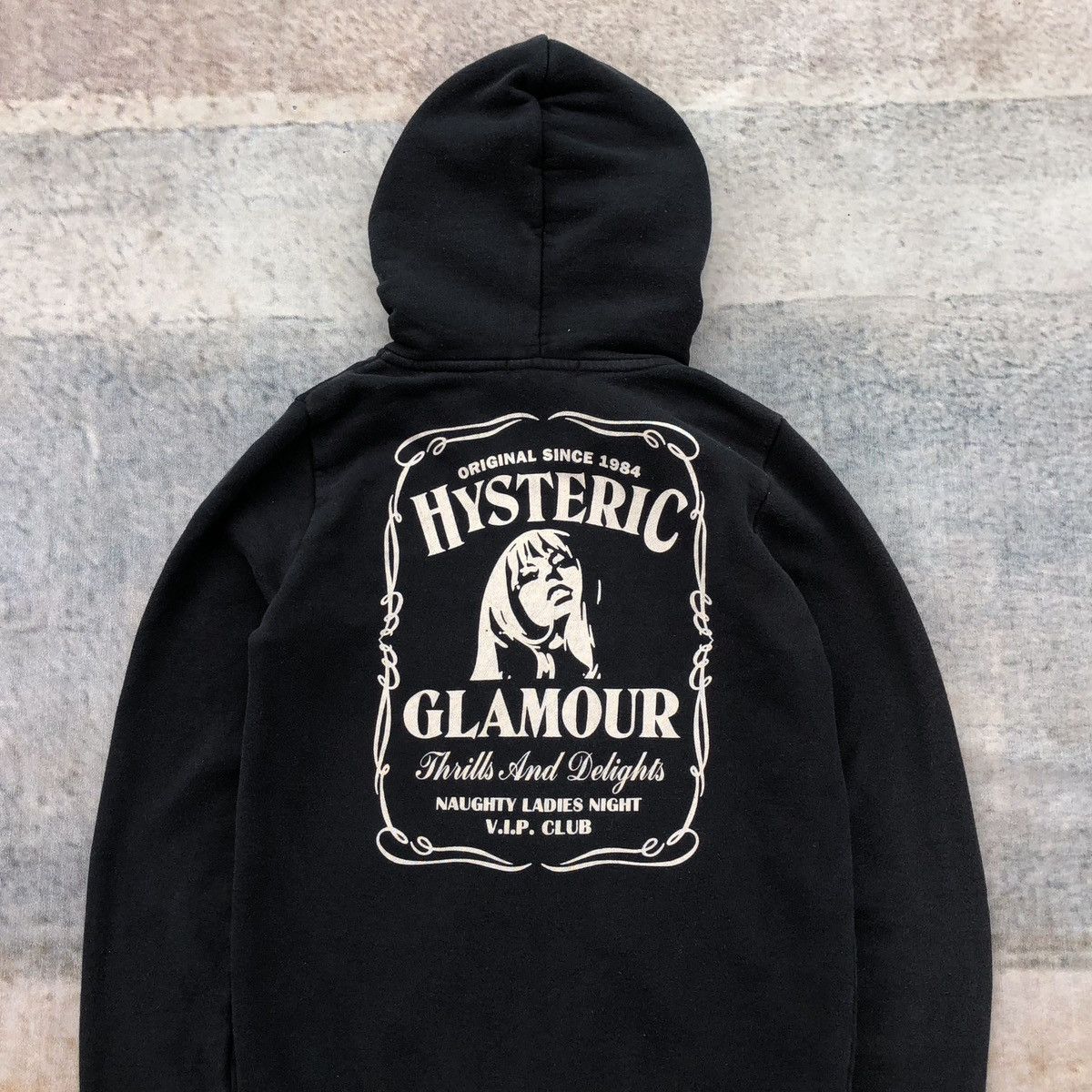 Hysteric Glamour Hysteric Glamour black hoodie the "Thrills And Delights" Size S / US 4 / IT 40 - 3 Thumbnail