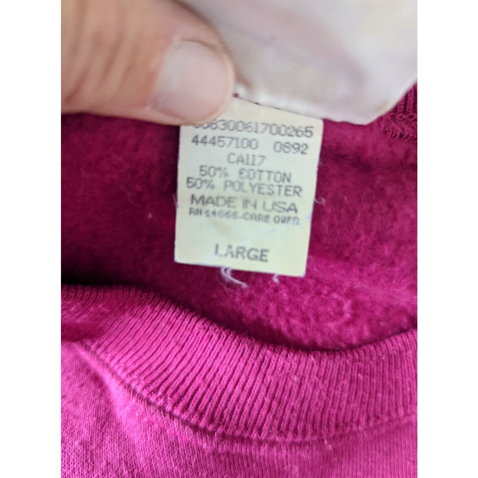 Lee VINTAGE Lee School Bus Driver Crewneck Raglan Sweatshirt Women L Pink Crew Neck Pullover All Seasons Graphic Print 90s USA Made Size L / US 10 / IT 46 - 5 Thumbnail
