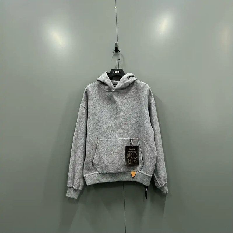 Louis Vuitton Louis Vuitton Gray Wool Logo Hoodie for Men 0089 Size US S / EU 44-46 / 1 - 1 Thumbnail