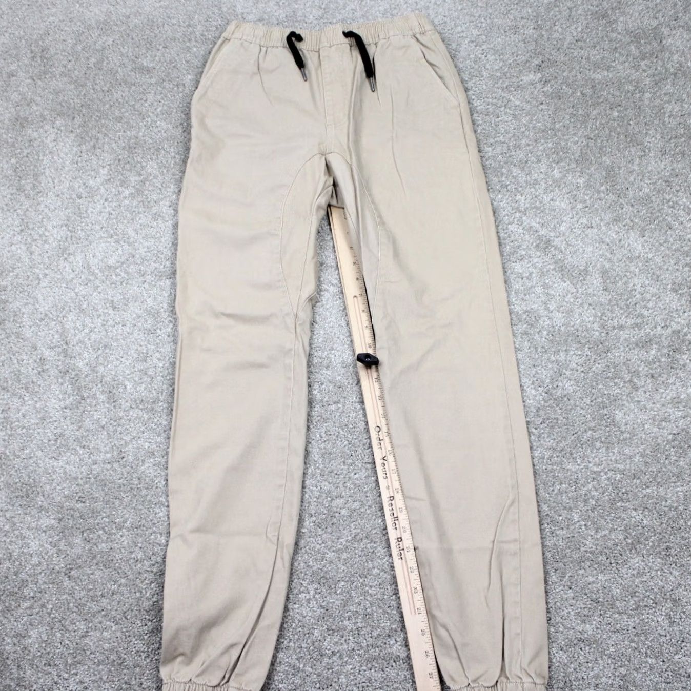 Zanerobe Zanerobe Sureshot Jogger Pants Mens 30 Beige Cotton Stretch w/ 30" inseam Size US 30 / EU 46 - 3 Thumbnail