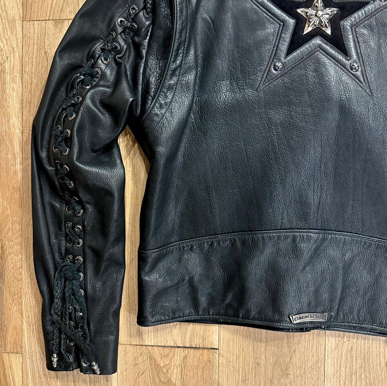 Chrome Hearts 1993 Chrome Hearts Lace-Up Leather Jacket Size US L / EU 52-54 / 3 - 3 Thumbnail