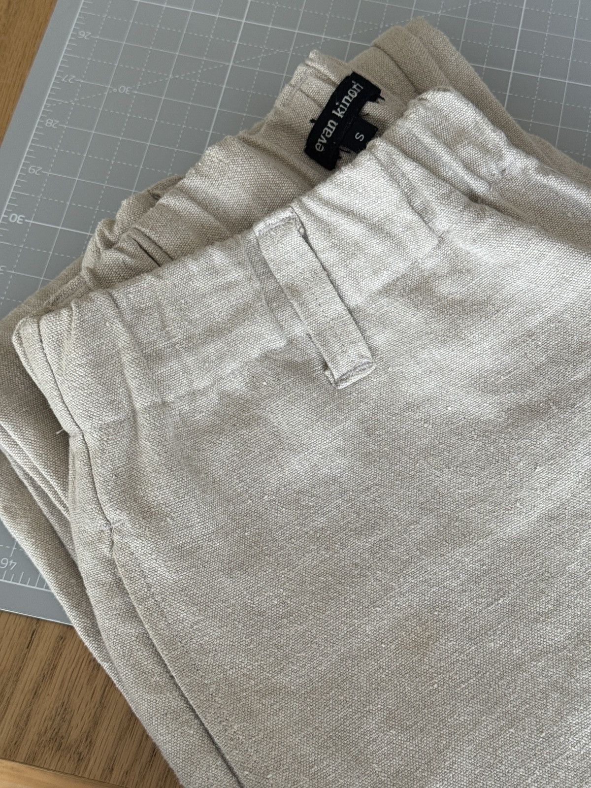 Evan Kinori Elastic Pant – Tumbled Hemp Canvas Size US 32 / EU 48 - 3 Thumbnail
