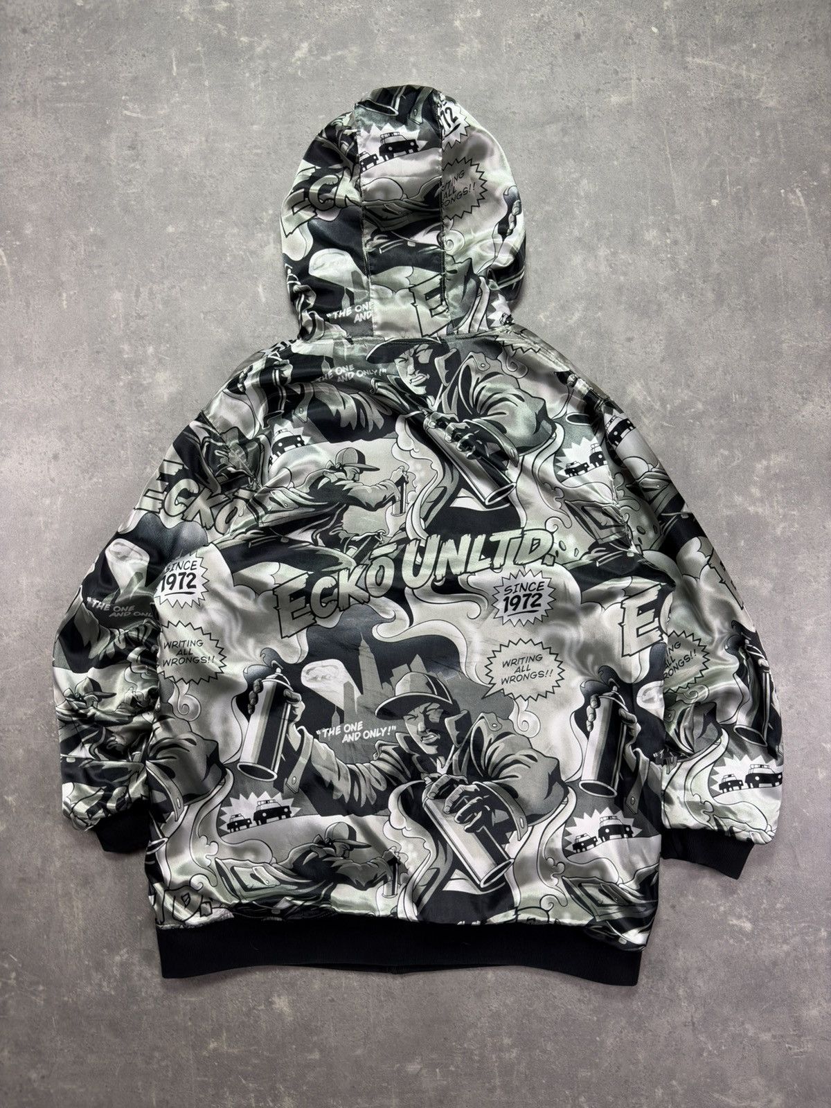 Ecko Unltd. 00s Ecko Unltd. Reversible AOP Printed Baggy Zip Hoodie XXL Size US XXL / EU 58 / 5 - 2 Thumbnail