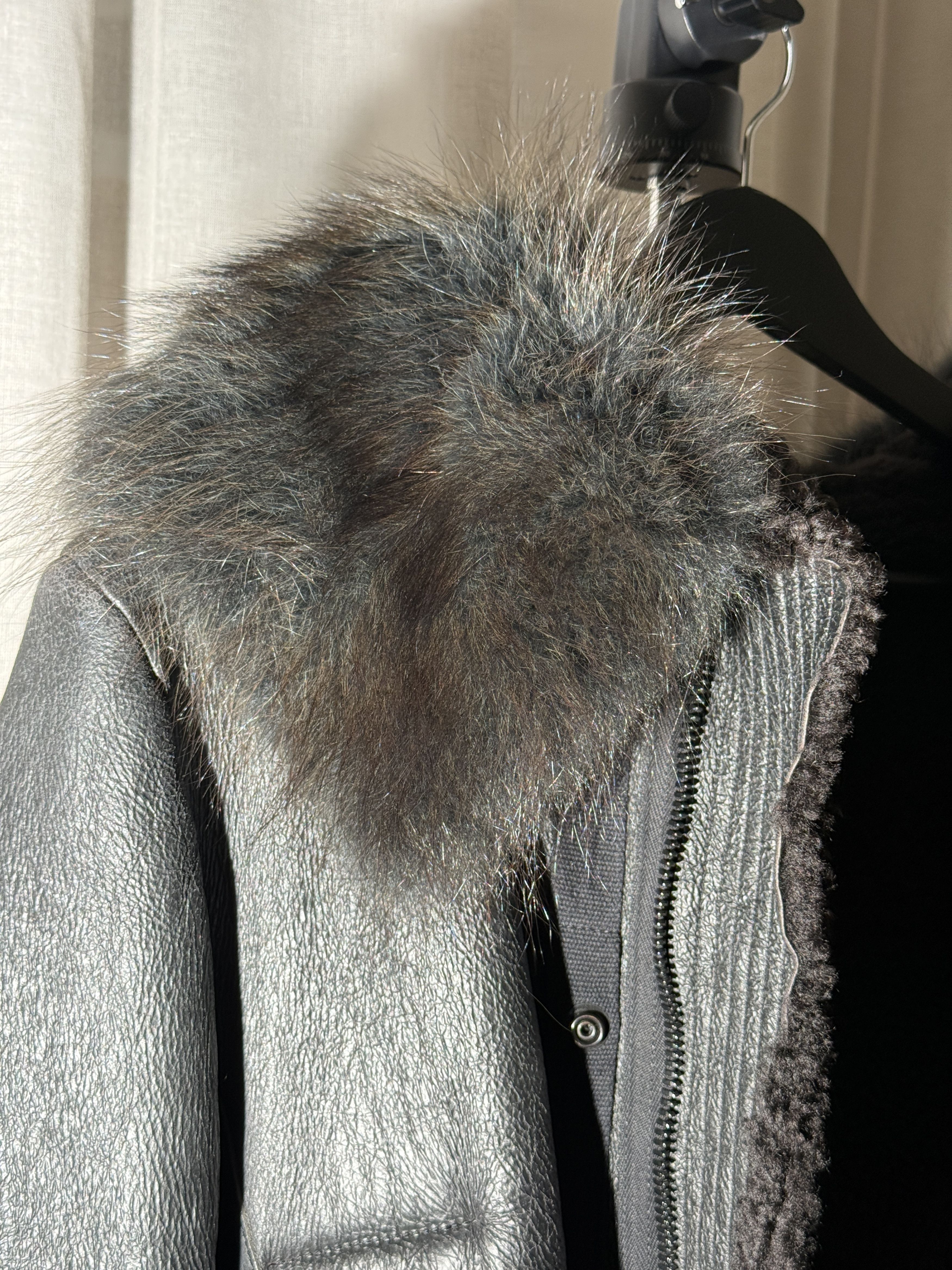 Rick Owens HUN RICK OWENS Shearling Leather Jacket Size US M / EU 48-50 / 2 - 3 Thumbnail