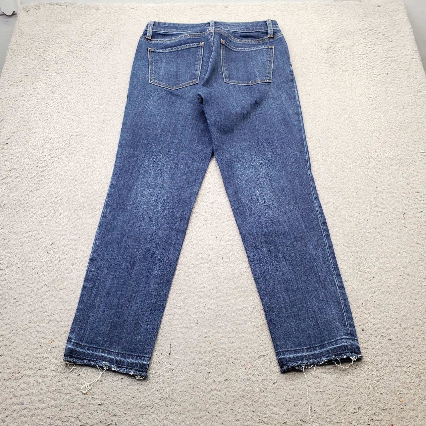 Talbots Talbots Women Jeans Size 2 Blue Denim Stretch Straight 5-Pocket Flawless Whiskered Modern Vintage: No Size 26" / US 2 / IT 38 - 2 Thumbnail